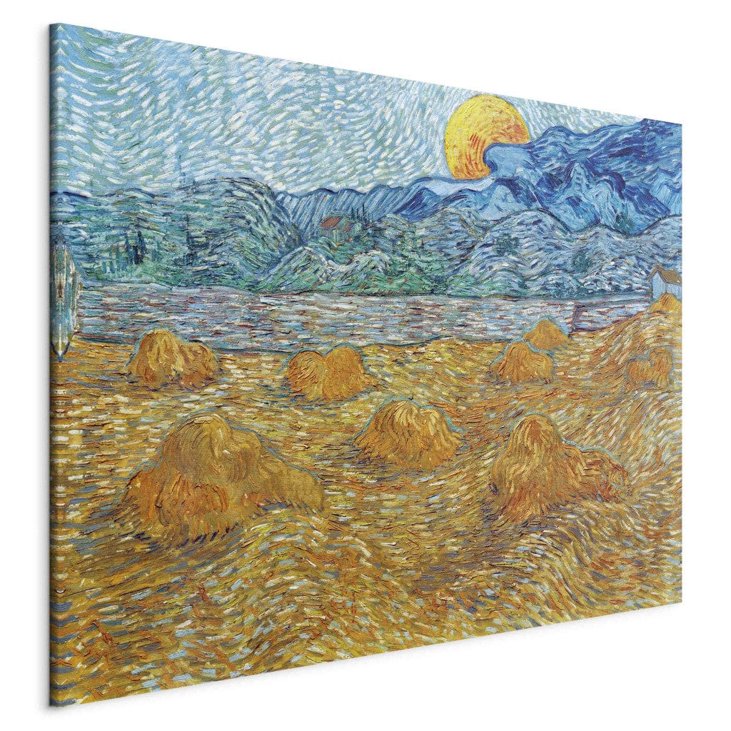Gleznas reprodukcija - Vincent van Gogh - Evening landscape with rising moon G-ART