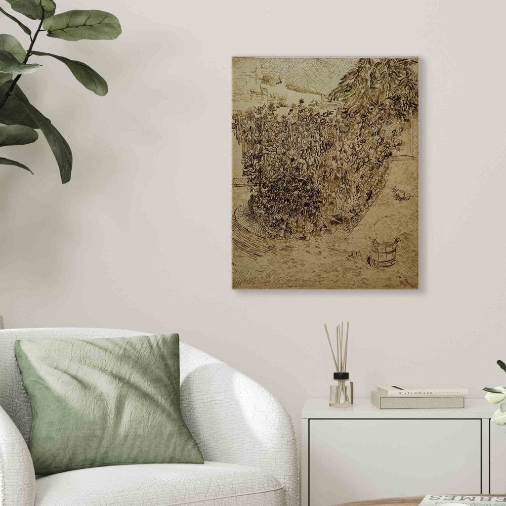 Gleznas reprodukcija - Vincent van Gogh - Garden with Sunflowers G-ART
