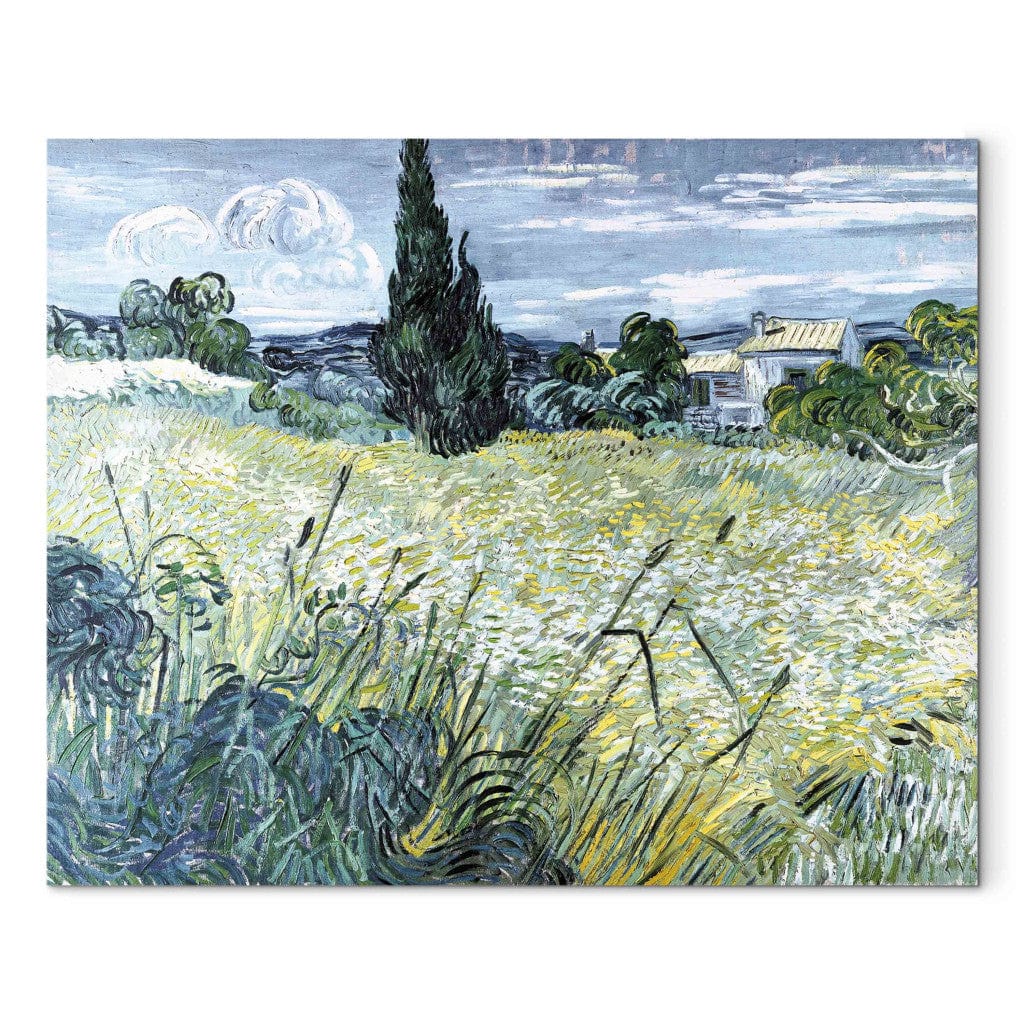 Gleznas reprodukcija - Vincent van Gogh - Green Wheatfield with Cypresse G-ART