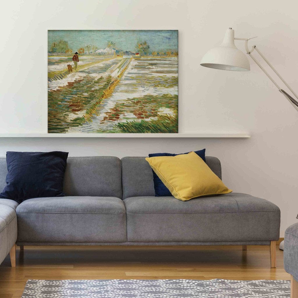 Gleznas reprodukcija - Vincent van Gogh - Landscape with Snow G-ART