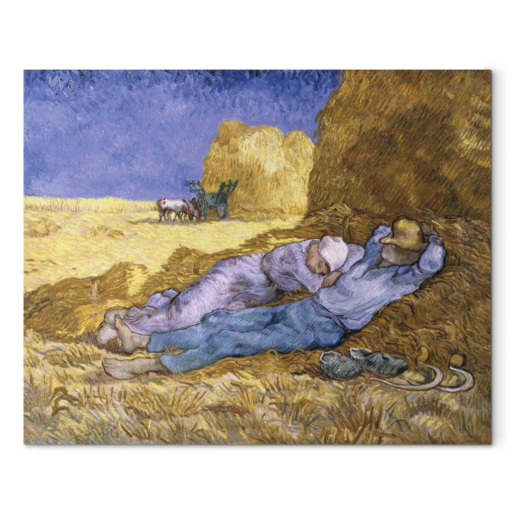 Gleznas reprodukcija - Vincent van Gogh - Noon, or The Siesta, after Millet G-ART