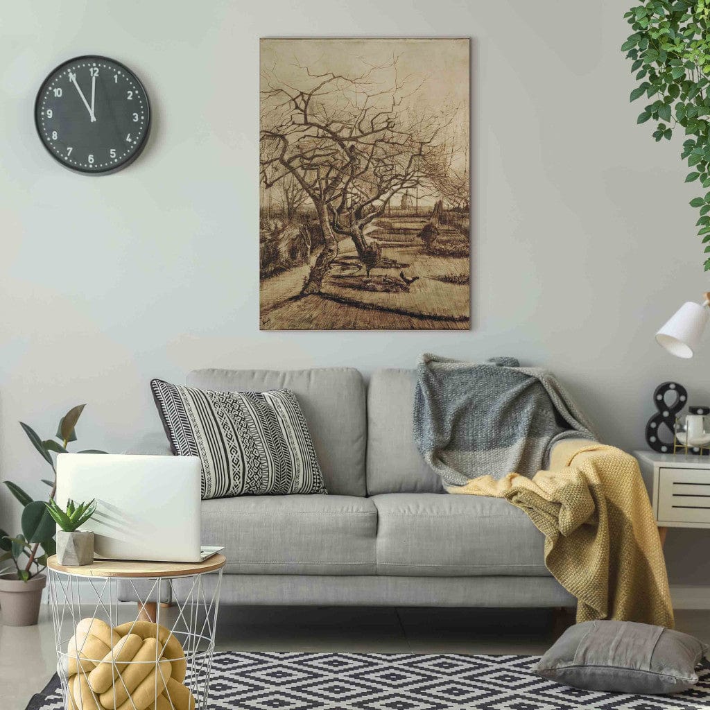 Gleznas reprodukcija - Vincent van Gogh - Parsonage Garden in Nuenen G-ART