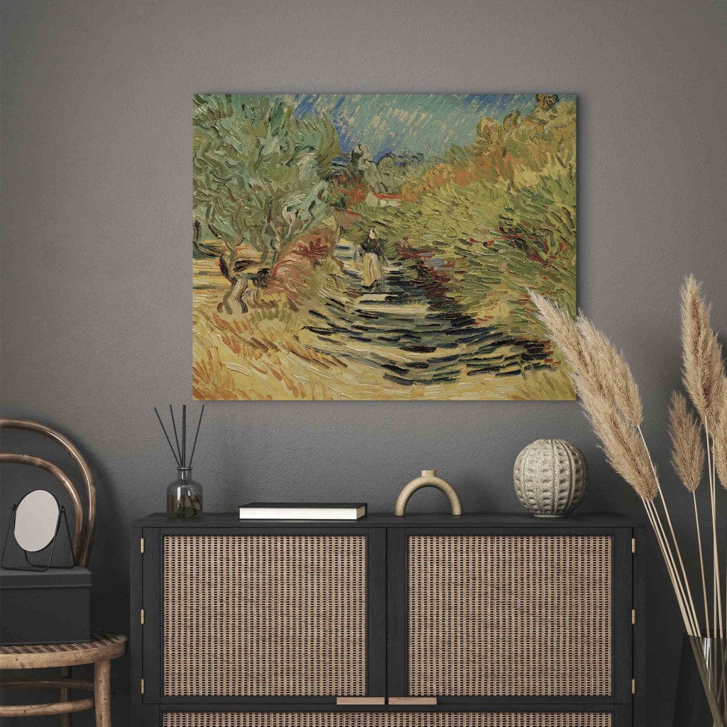 Gleznas reprodukcija - Vincent van Gogh - Path at Saint -Remy G-ART