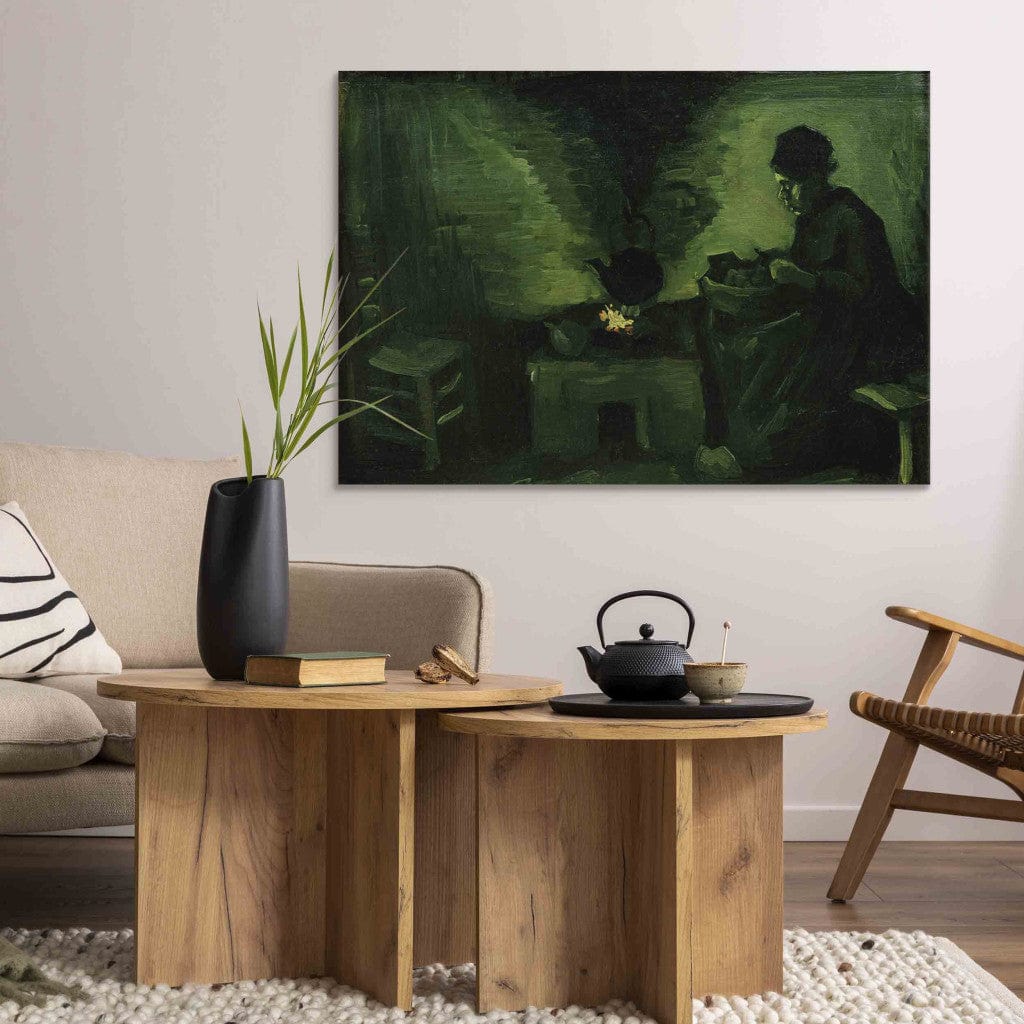 Gleznas reprodukcija - Vincent van Gogh - Peasant Woman by the Hearth G-ART
