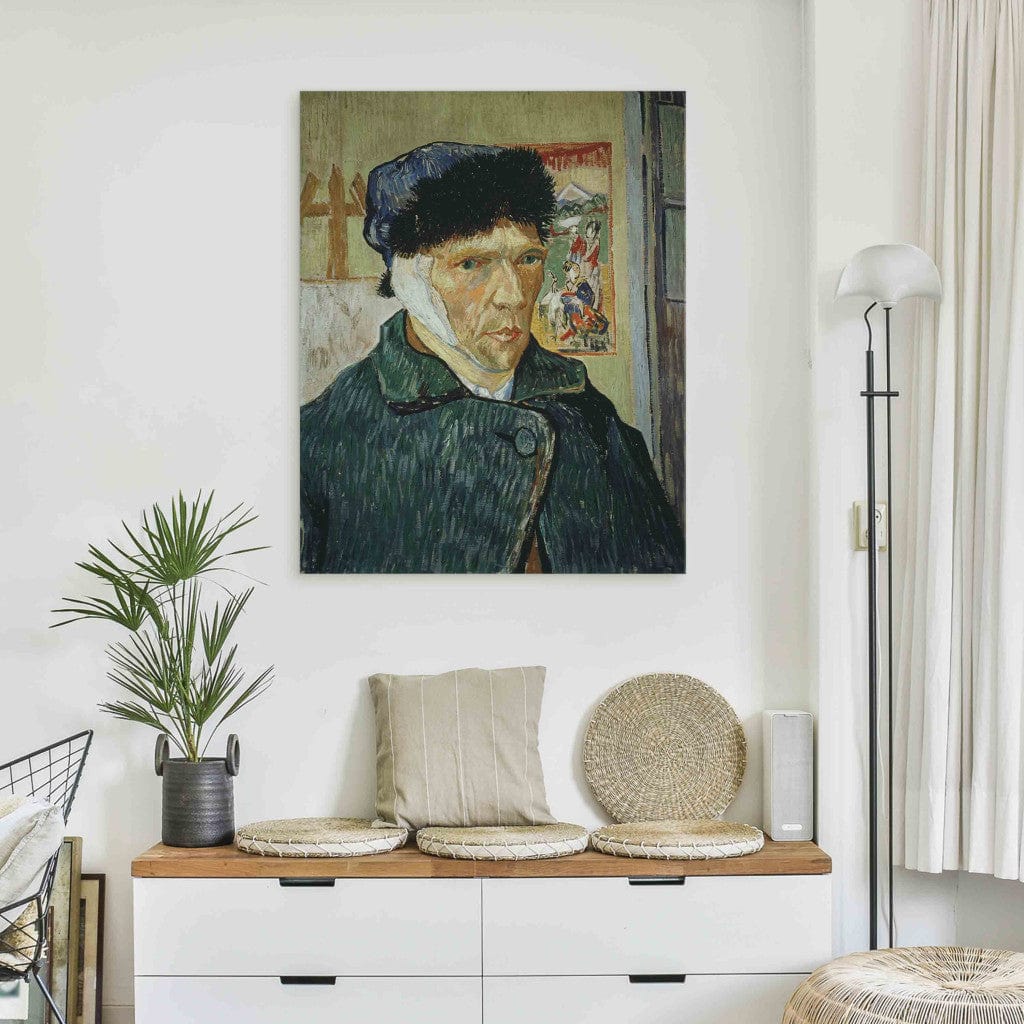 Gleznas reprodukcija - Vincent van Gogh - Selfportrait with bandaged ear G-ART