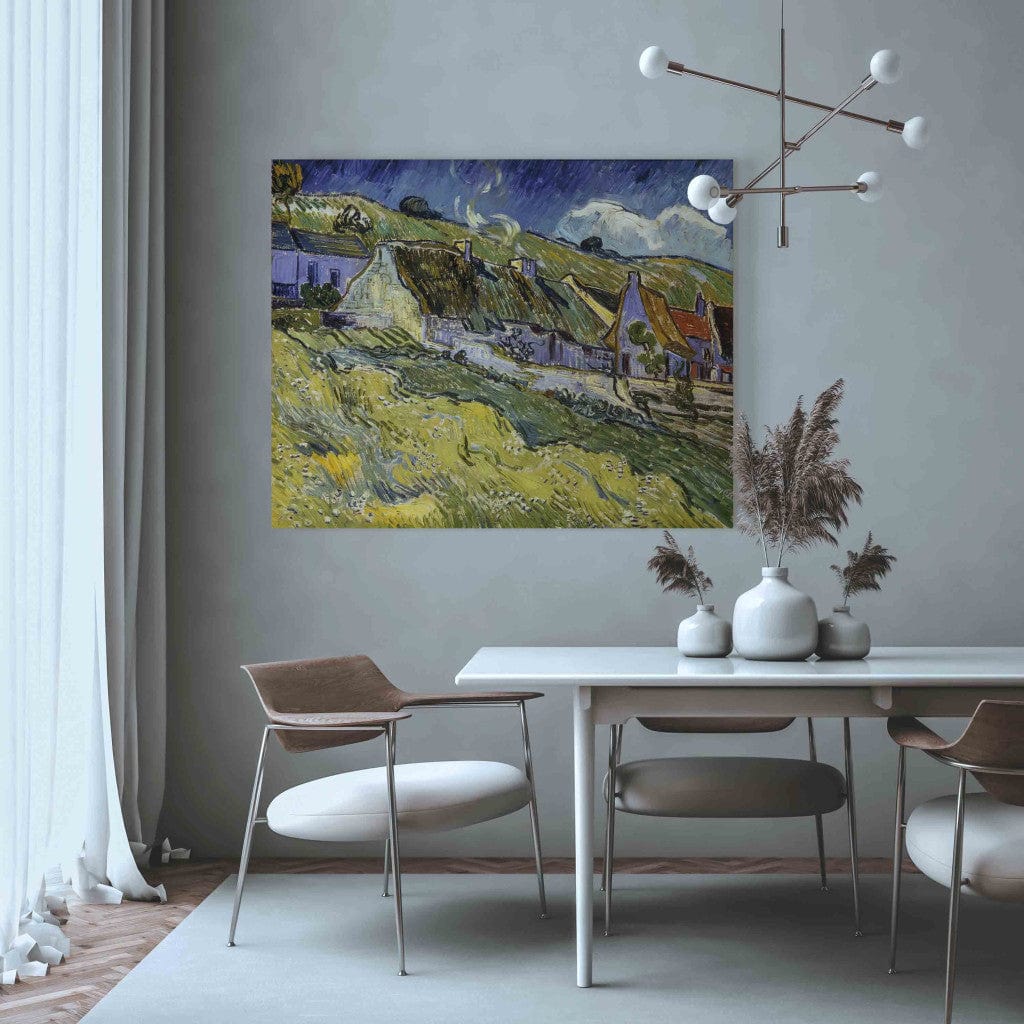 Gleznas reprodukcija - Vincent van Gogh - Thatched Cottages G-ART