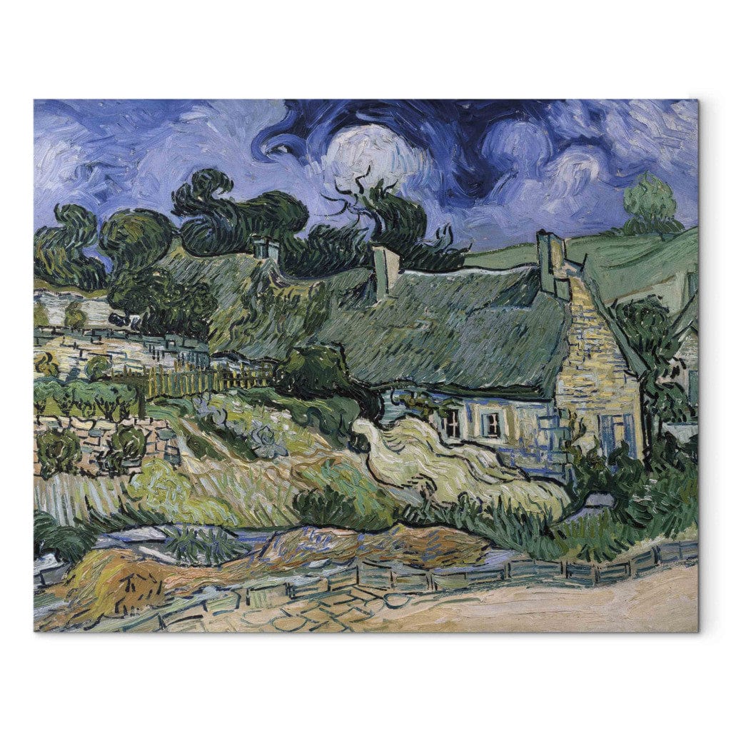 Gleznas reprodukcija - Vincent van Gogh - Thatched houses G-ART
