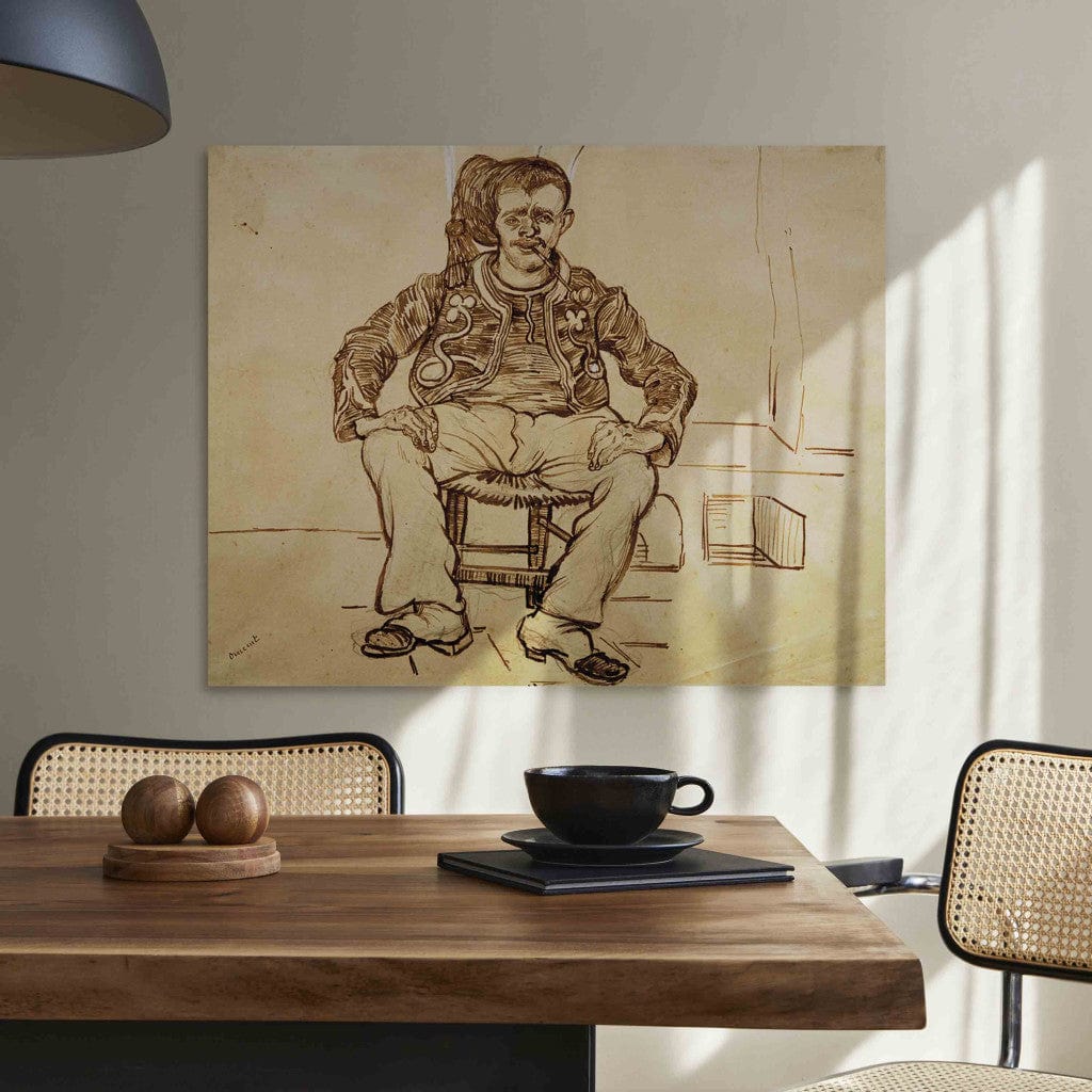 Gleznas reprodukcija - Vincent van Gogh - Zouave, Sitting G-ART