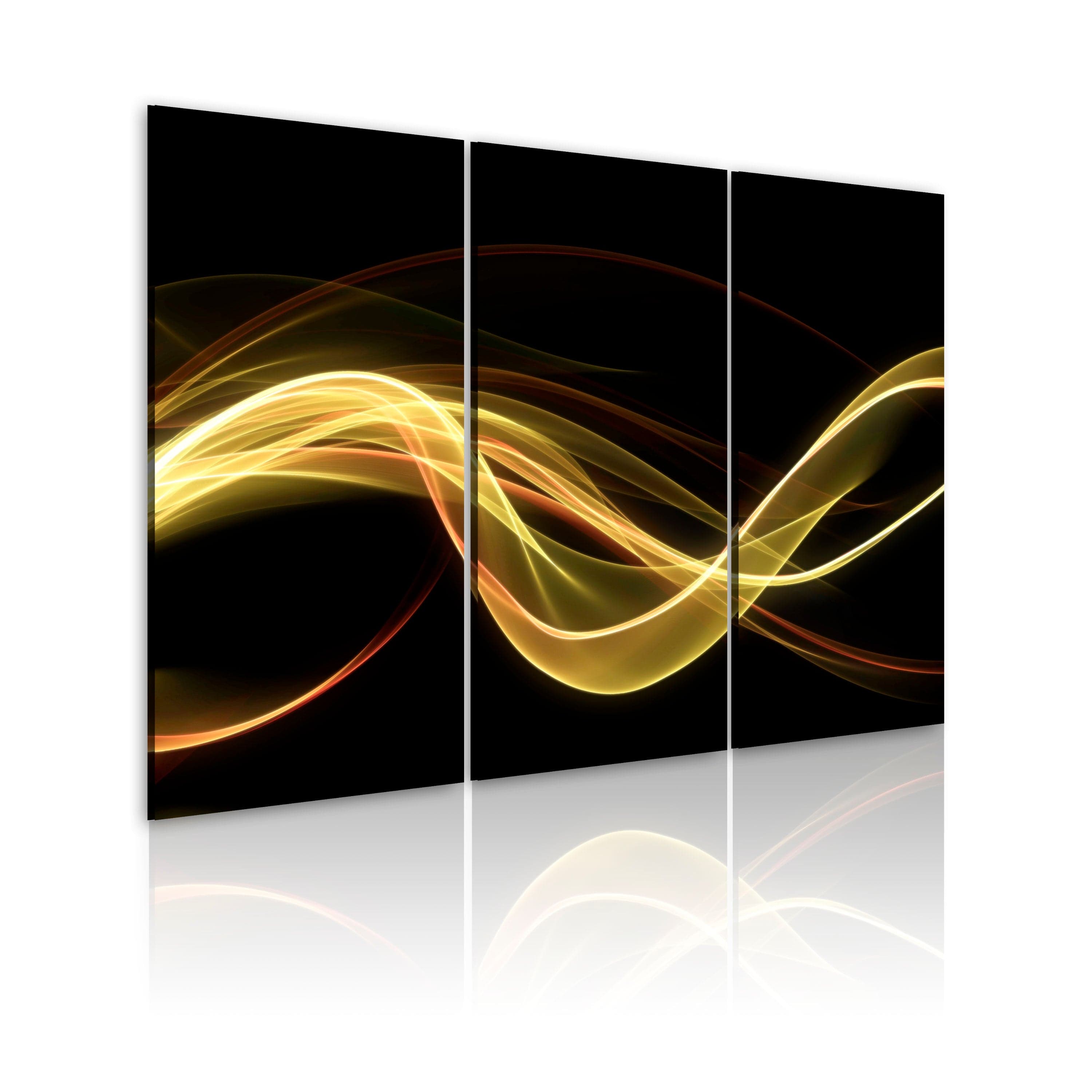 Glezna - A bright smoke on a black background 60x40 Home Trends