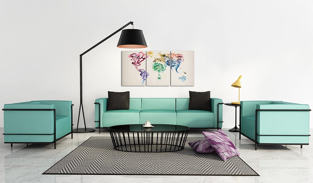 Glezna - Abstract map of the World Home Trends