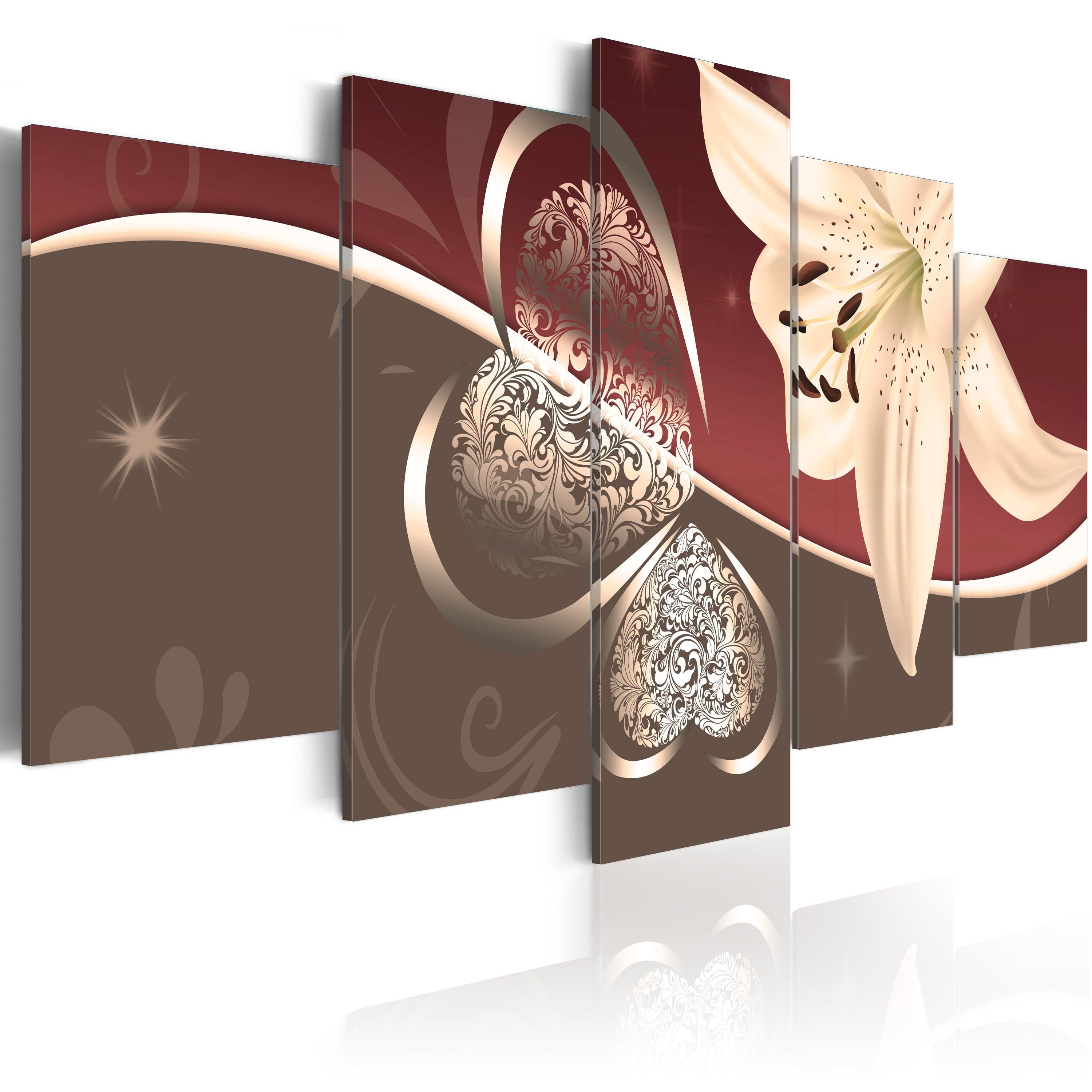 Glezna - Abstraction with lily - 5 pieces Home Trends