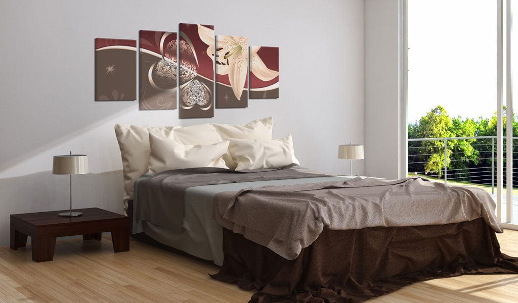 Glezna - Abstraction with lily - 5 pieces Home Trends