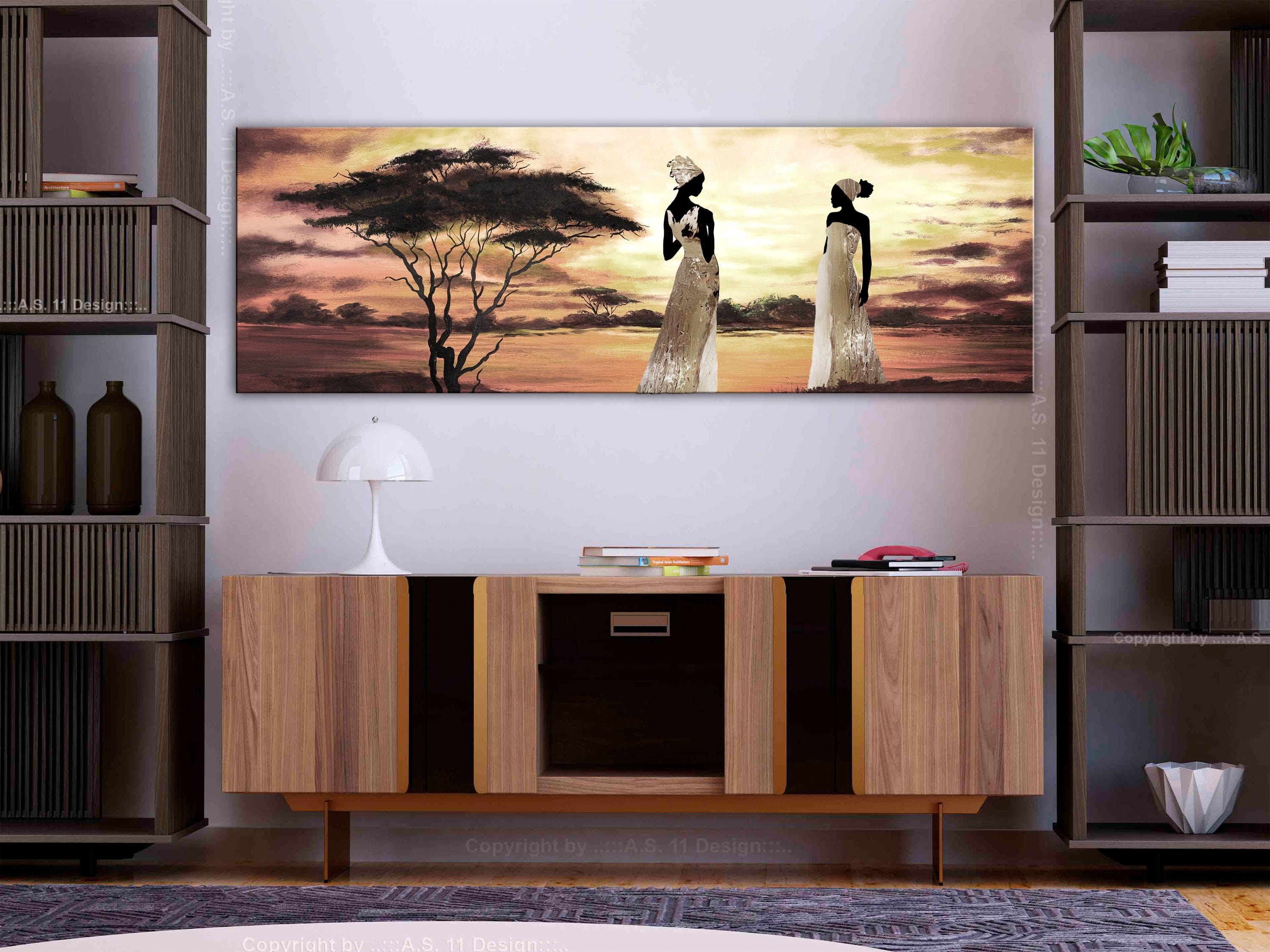 Glezna - African Goddesses (1 Part) Narrow Home Trends