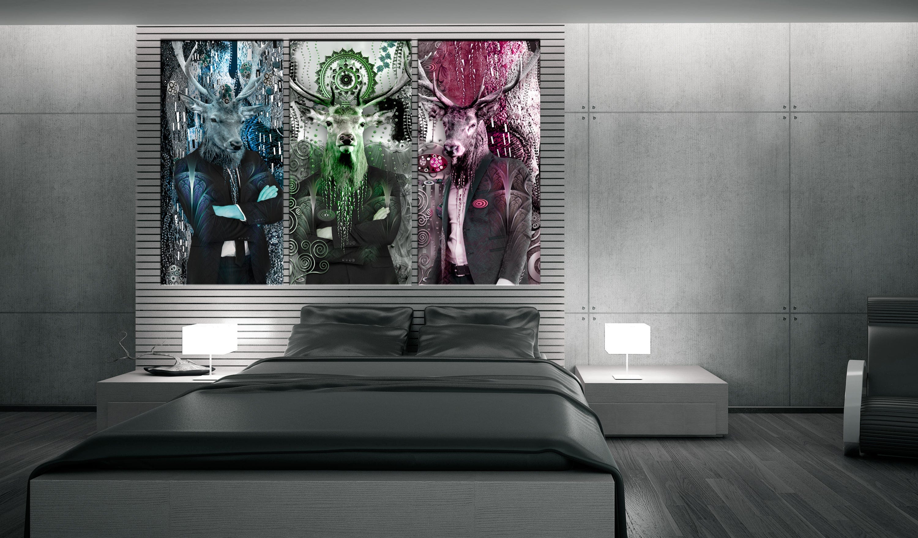 Glezna - Animal Trio (3 Parts) Colorful Home Trends