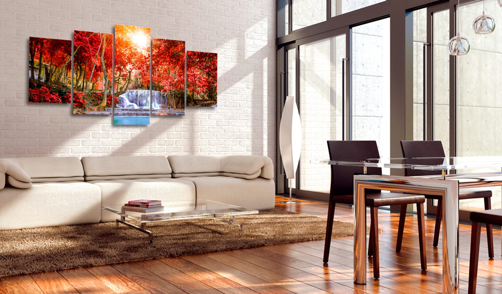 Glezna ar dabas motīvu - Atelpas ūdenskritums Home Trends