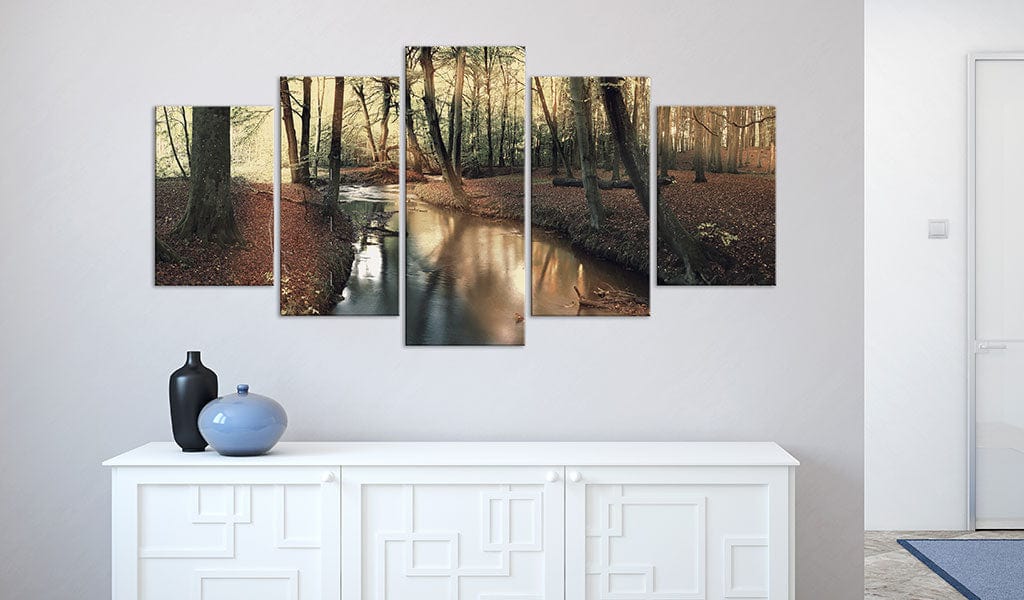 Glezna ar dabas motīvu - Brūns rudens mežs Home Trends