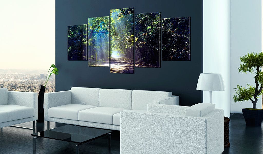 Glezna ar dabas motīvu - Saulains meža ceļš Home Trends