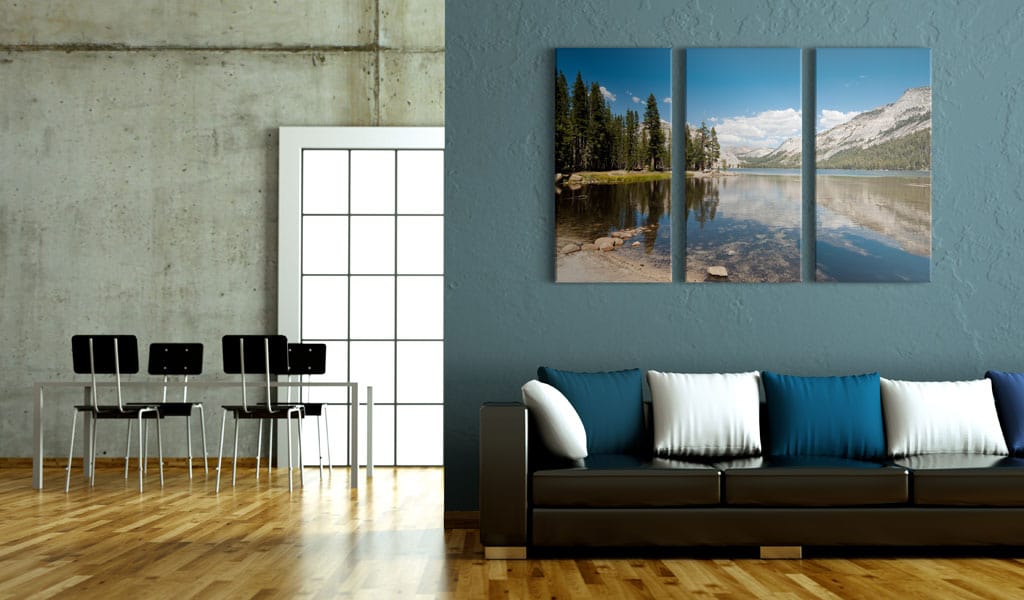 Glezna ar dabas tematiku - Kalni, koki un tīrs ezers Home Trends