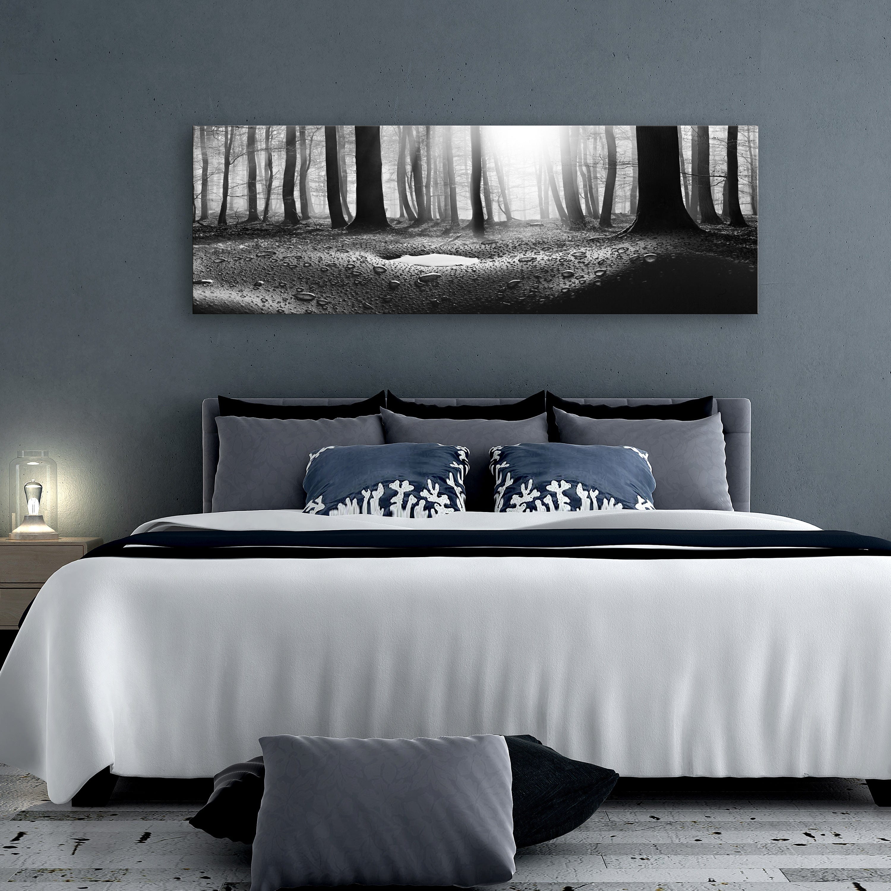 Glezna ar dabas tematiku - Mežs pēc lietus (1 daļa) Šaura Home Trends
