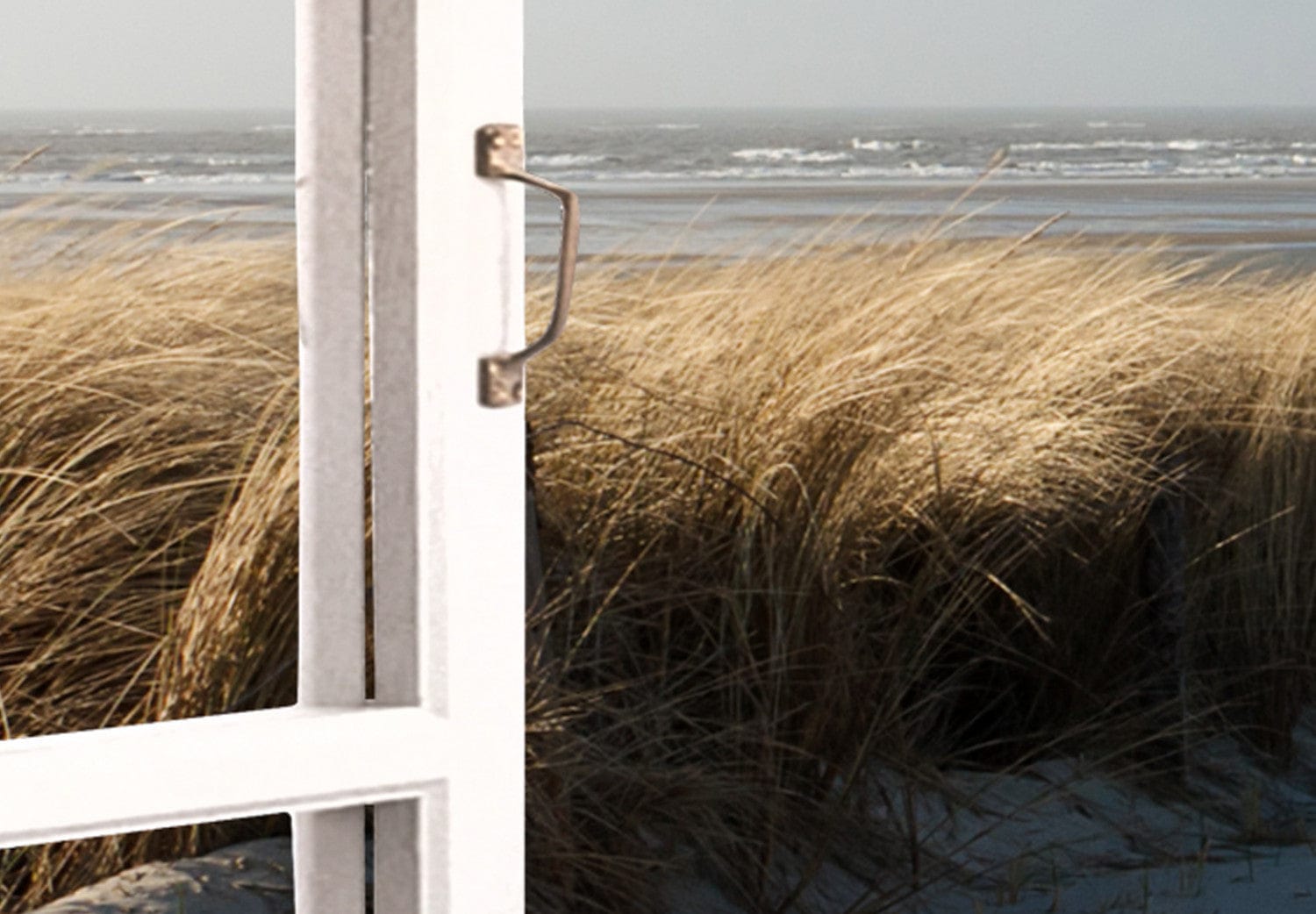 Glezna ar jūras skatu - Skats no loga uz pludmali Home Trends