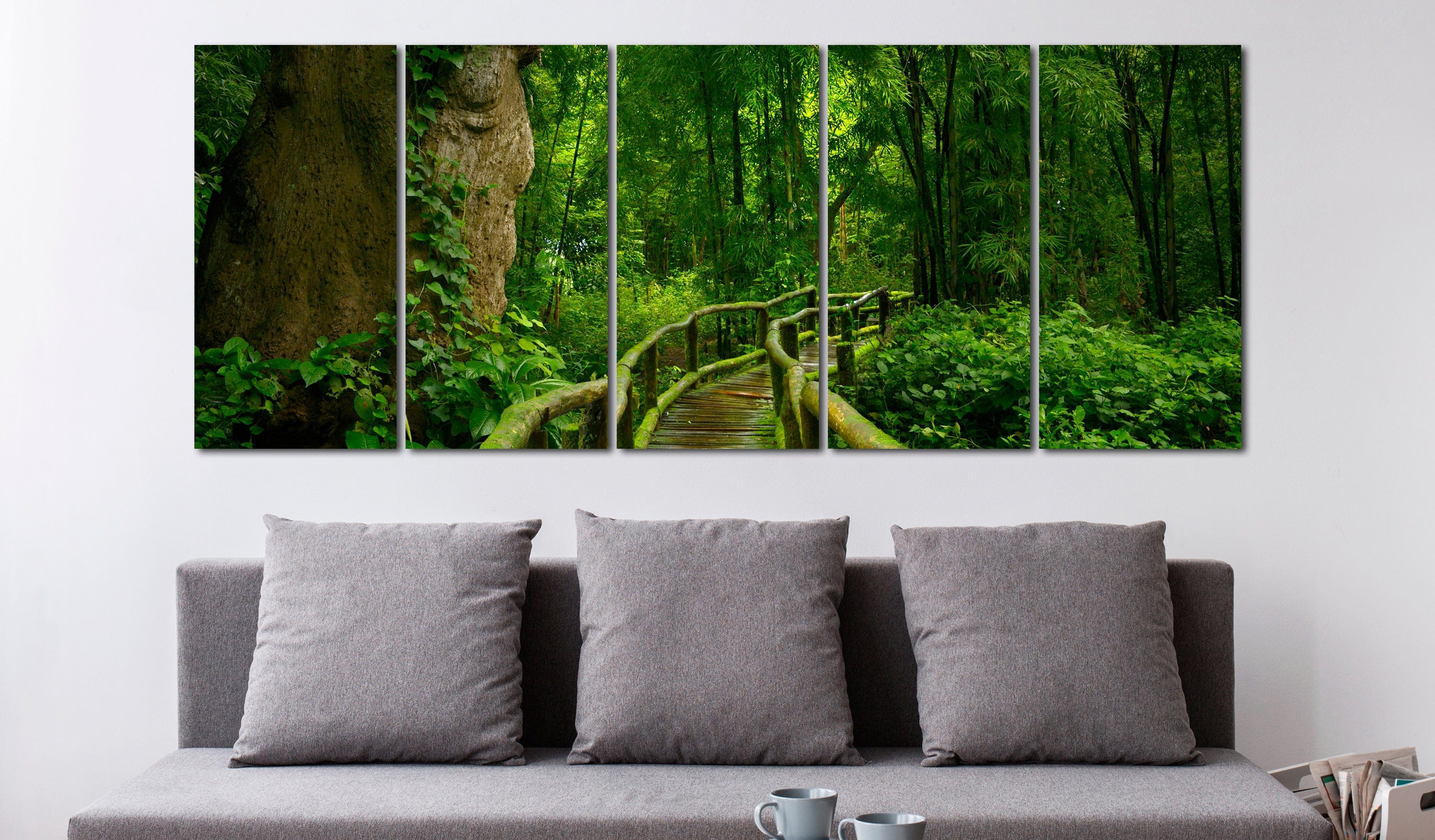 Glezna ar meža motīvu - Ceļojums nezināmajā Home Trends