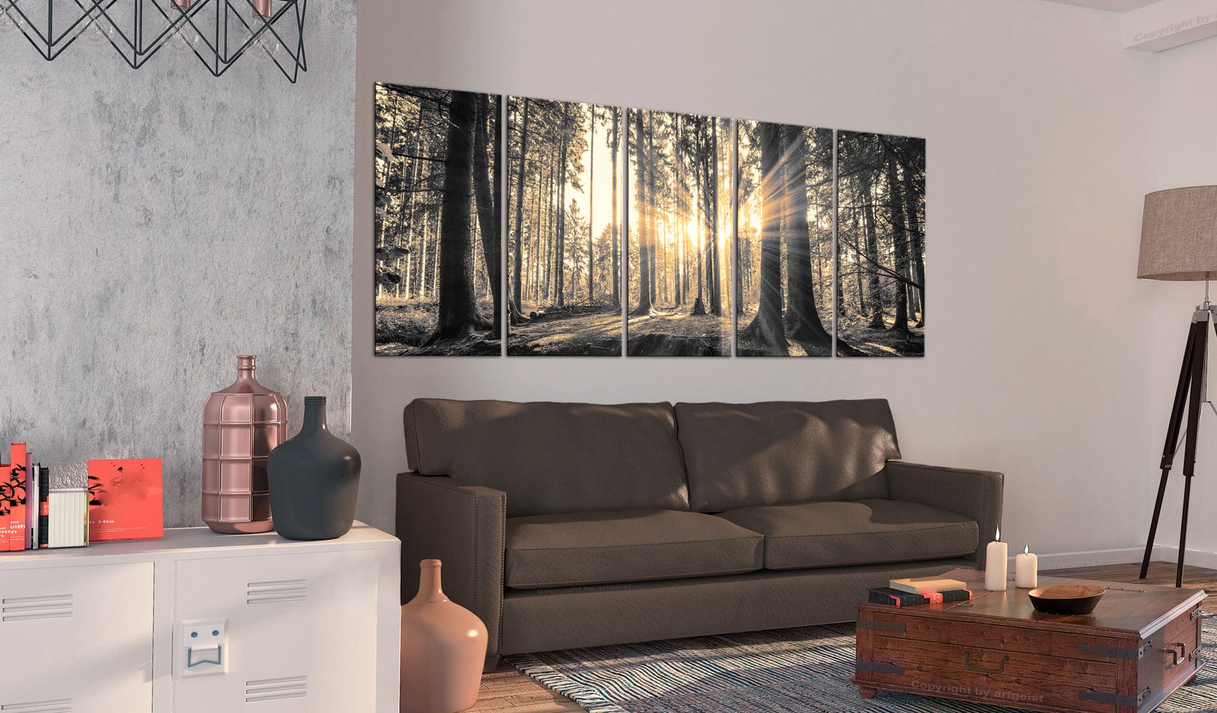 Glezna ar meža motīvu - Ēnu aizsargi Home Trends