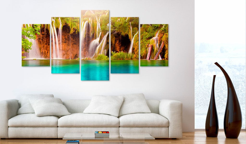 Glezna ar meža motīvu - Meža ūdenskritums Home Trends