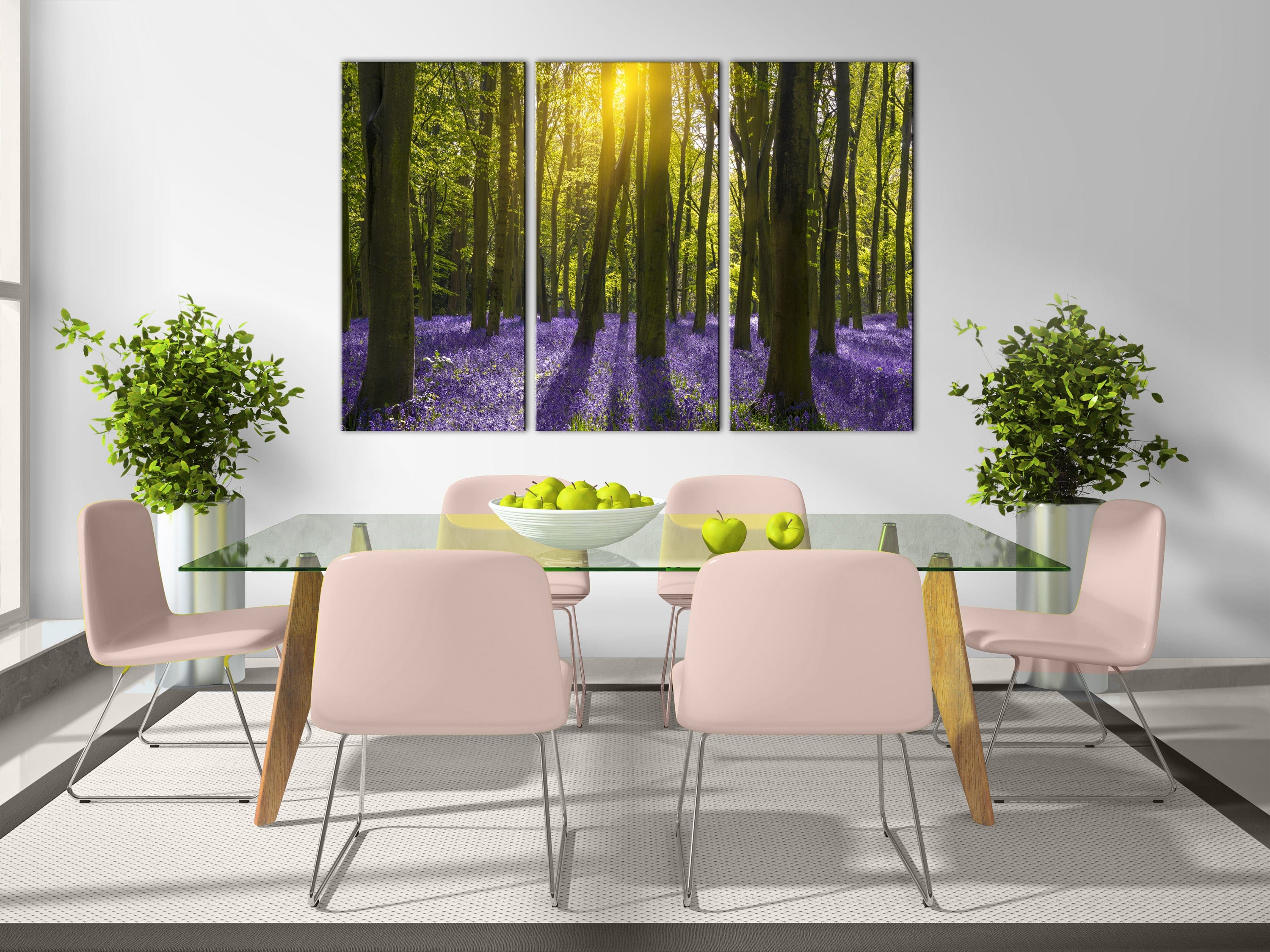 Glezna ar skaistu dabu - Hiacintu lauks (3 daļas) Home Trends