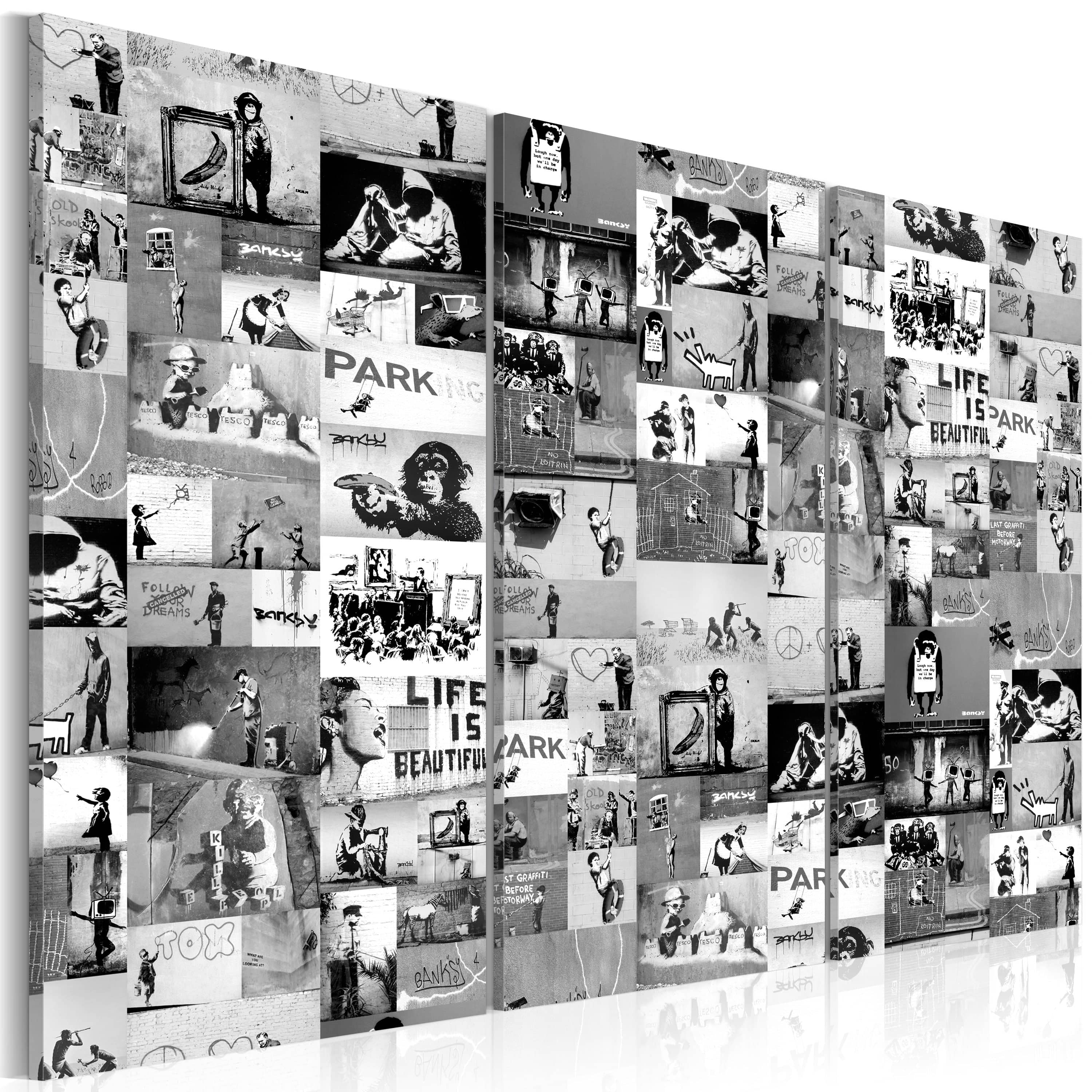 Glezna - Banksy_ Graffiti Collage III Home Trends