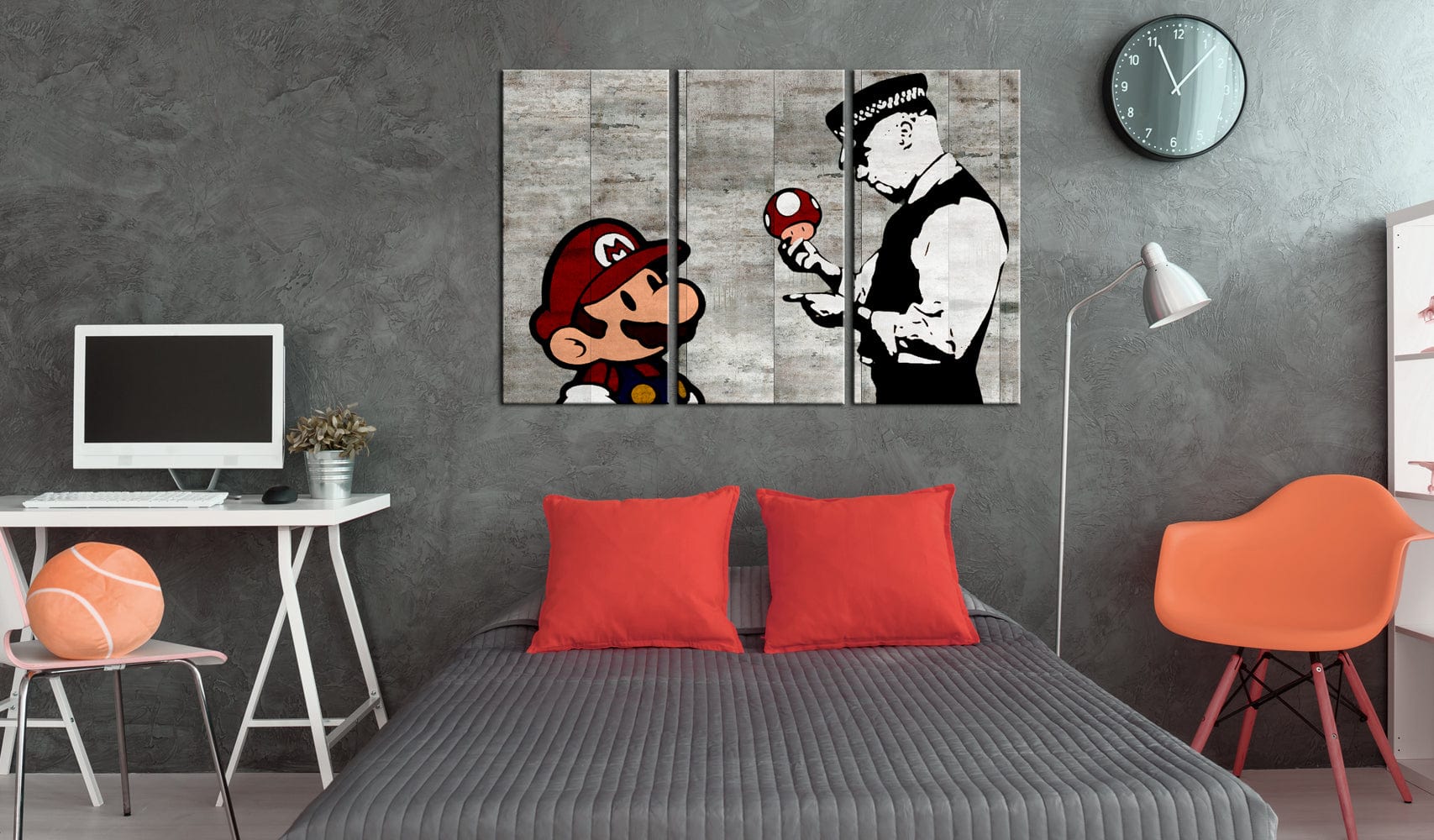 Glezna - Banksy_ Mario Bros Home Trends