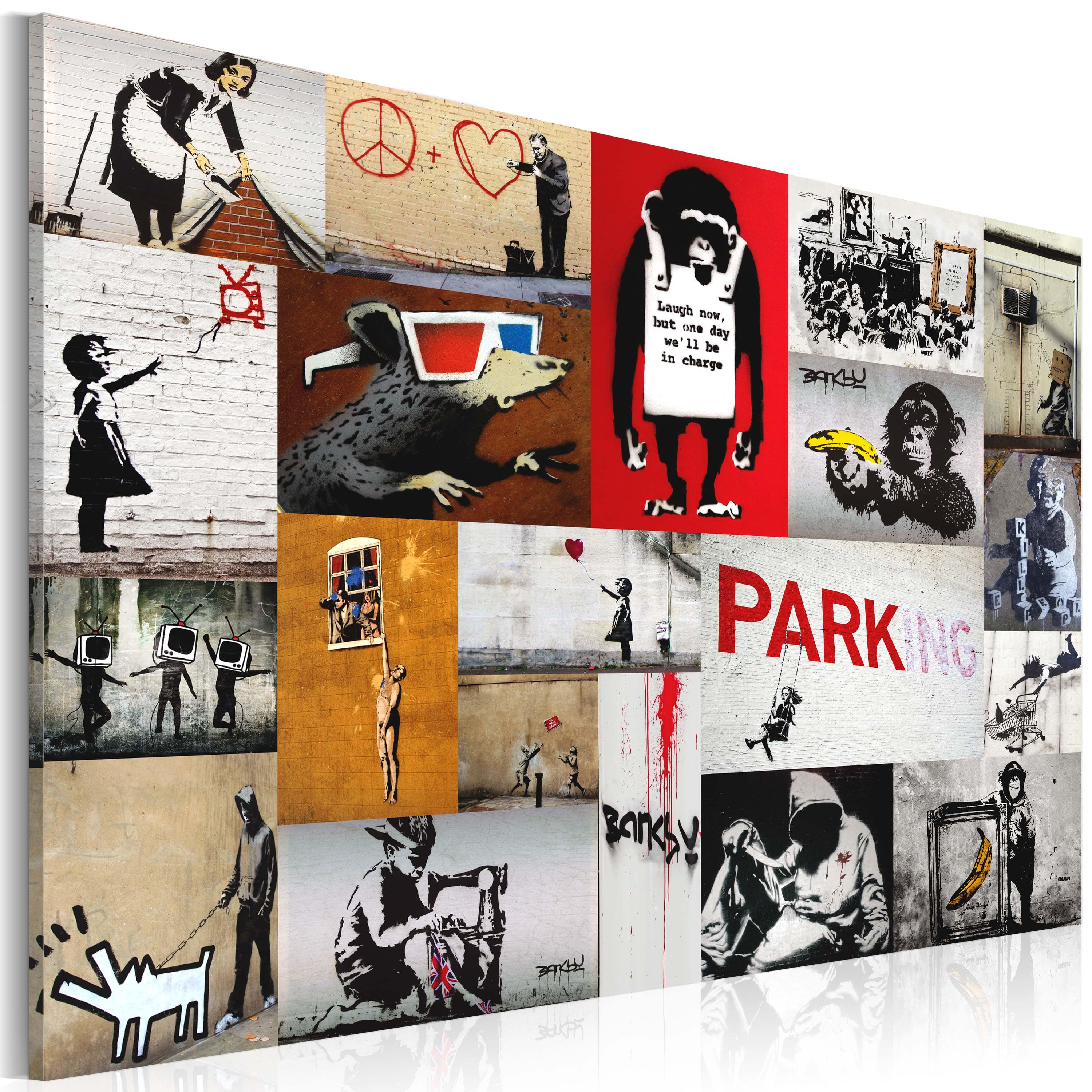 Glezna - Banksy - collage Home Trends