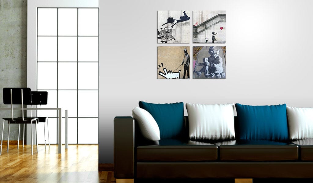 Glezna - Banksy - four orginal ideas Home Trends