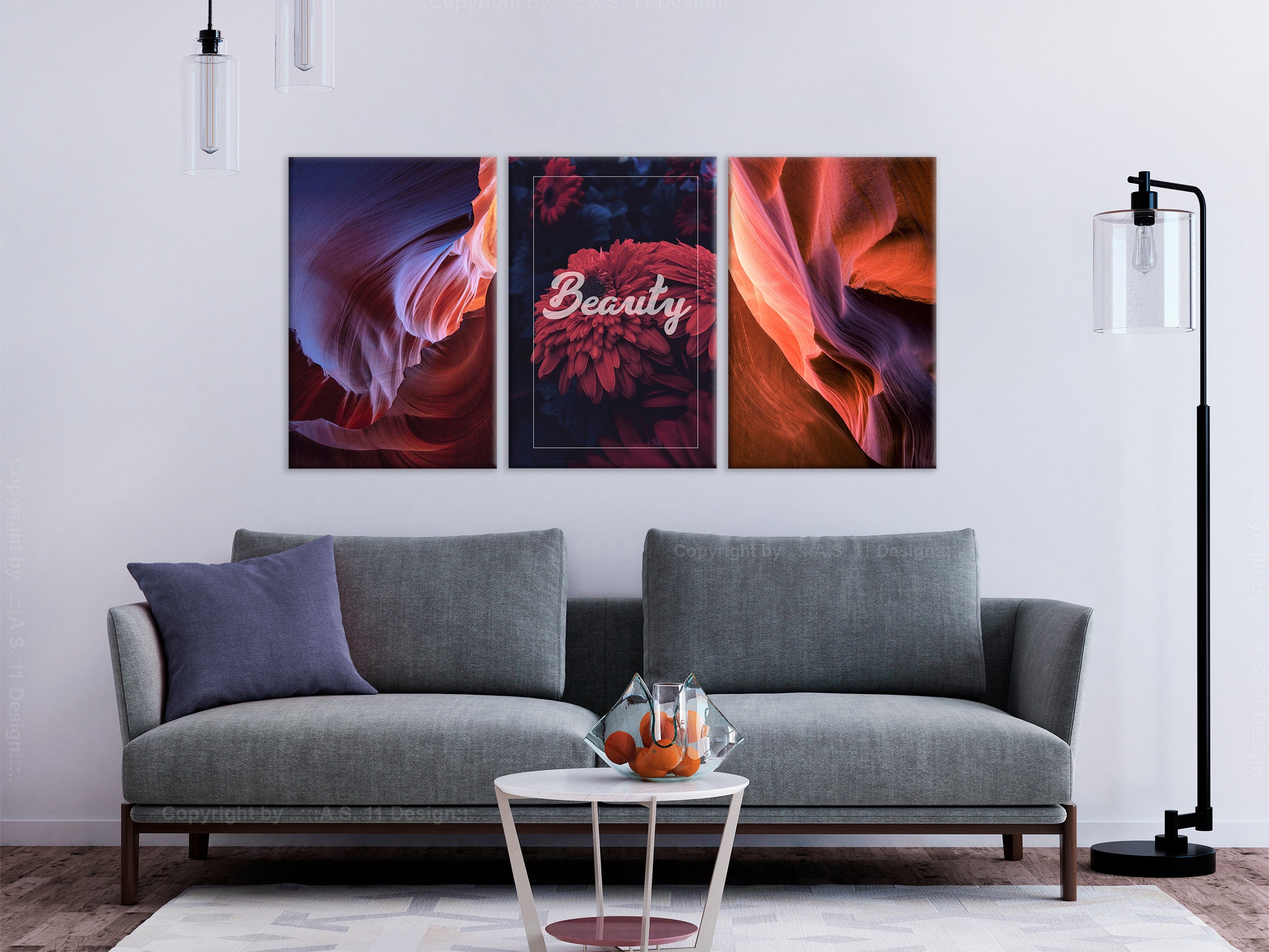 Glezna - Beauty of Canyons (3 Parts) 120x60 Home Trends