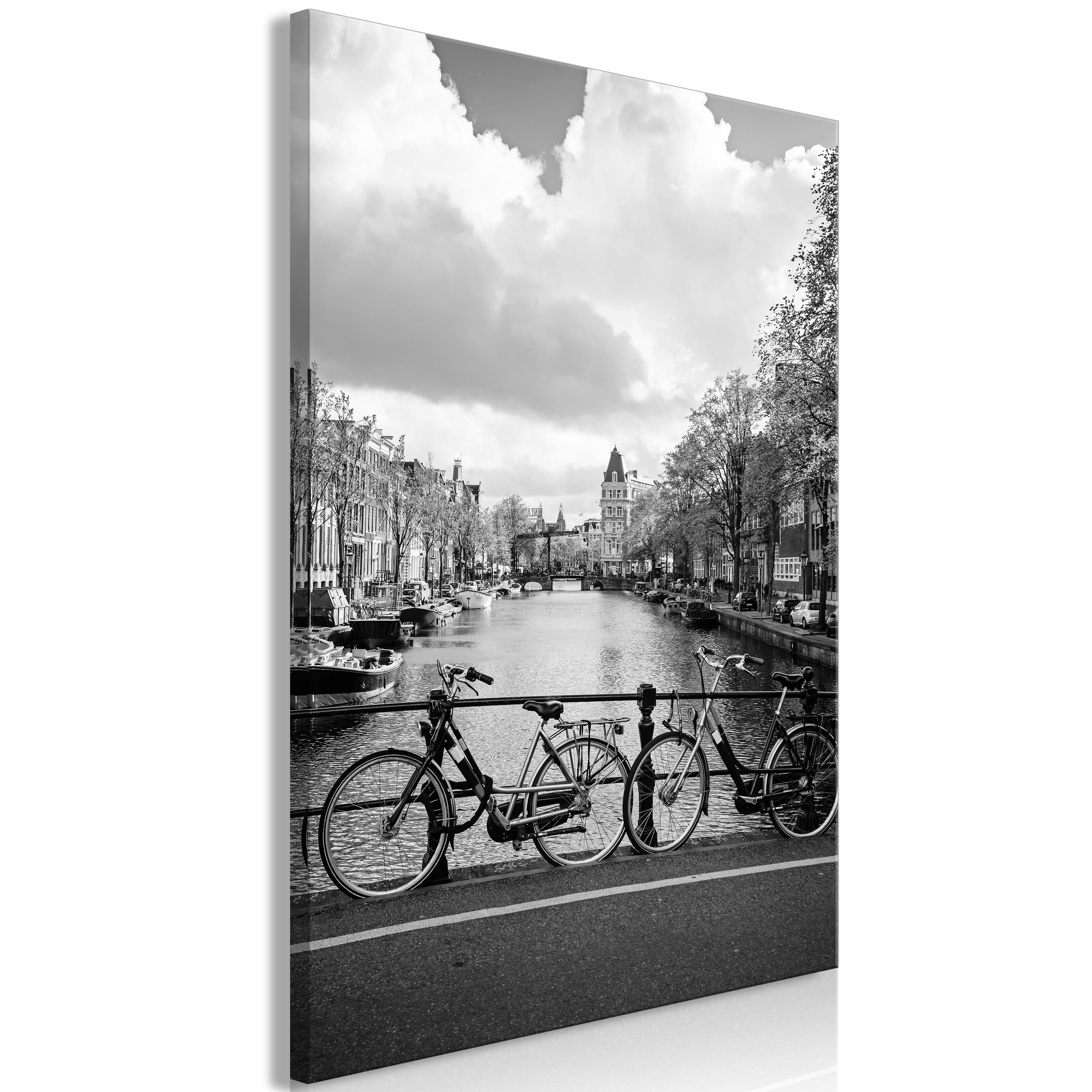 Glezna - Bikes On Bridge (1 Part) Vertical Home Trends