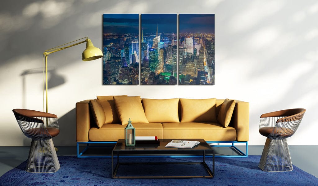 Glezna - Bird´s eye view of New York City by night Home Trends