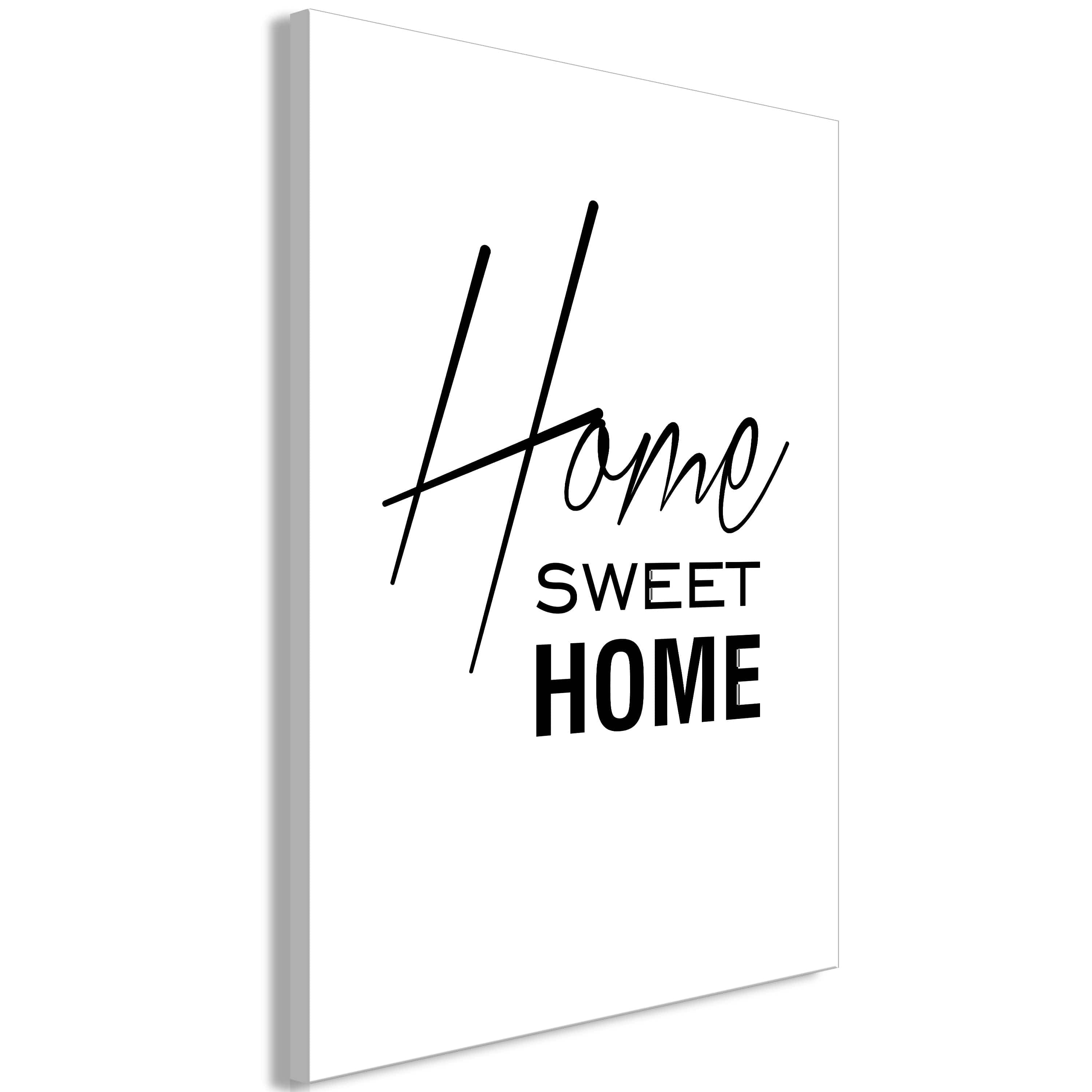Glezna - Black and White_ Home Sweet Home (1 Part) Vertical Home Trends