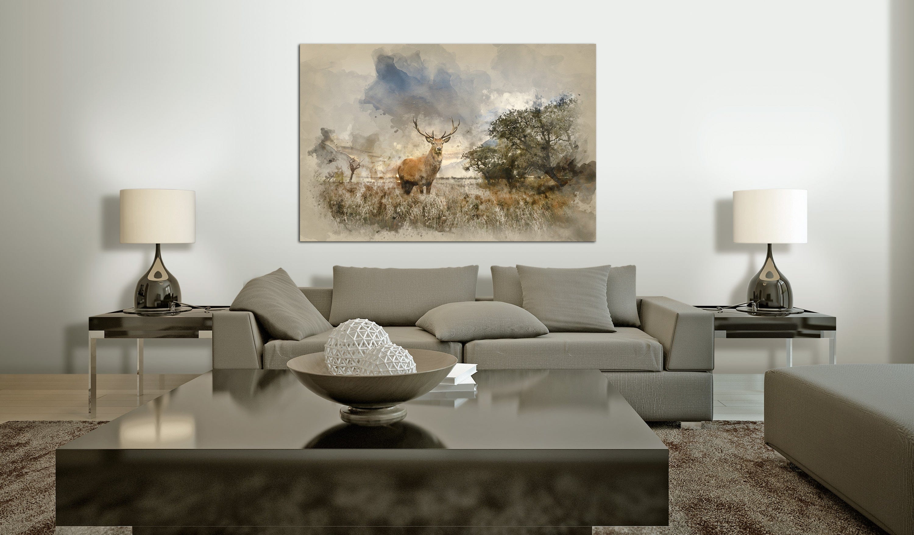 Glezna - Briedis laukā Home Trends