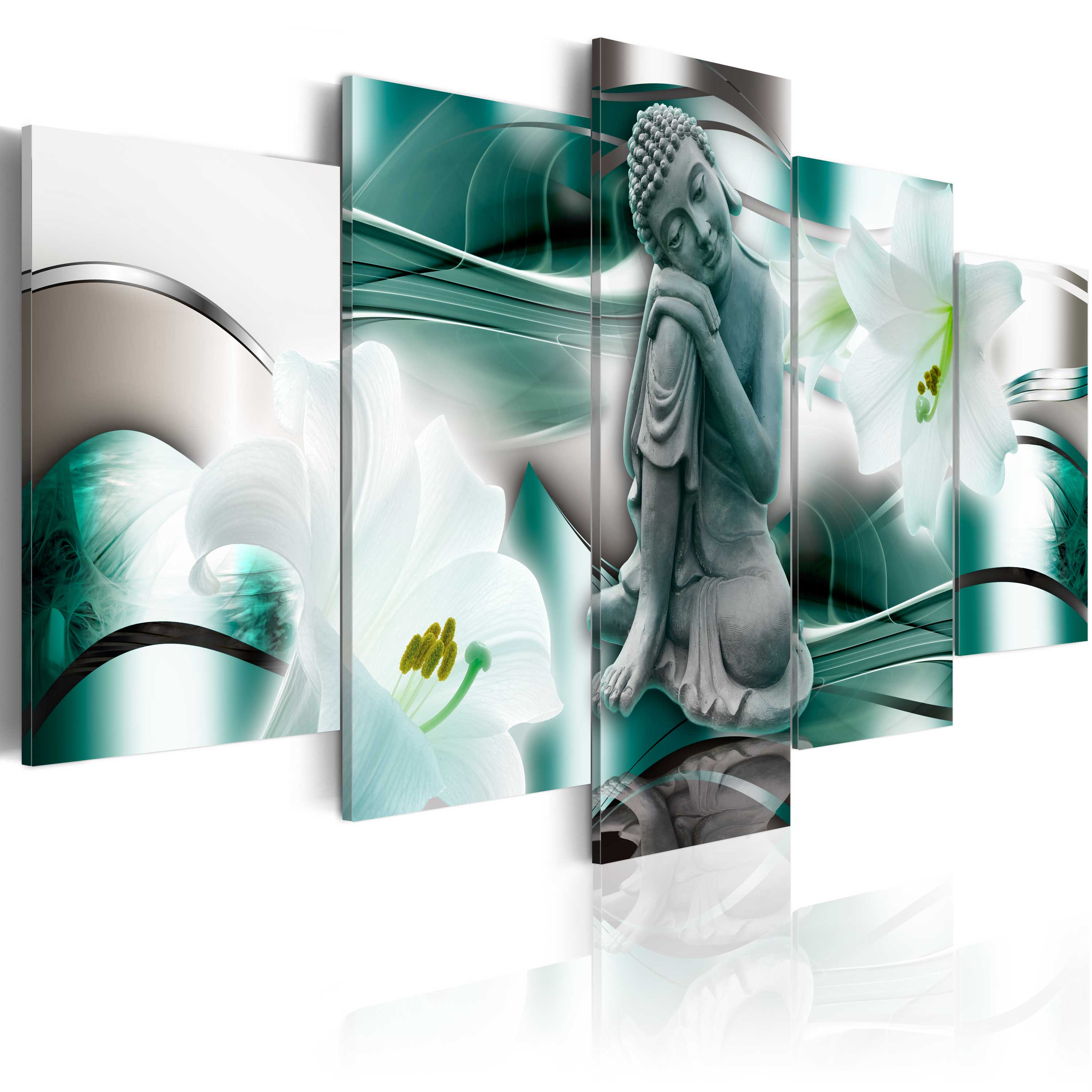 Glezna - Buddha and lilies Home Trends