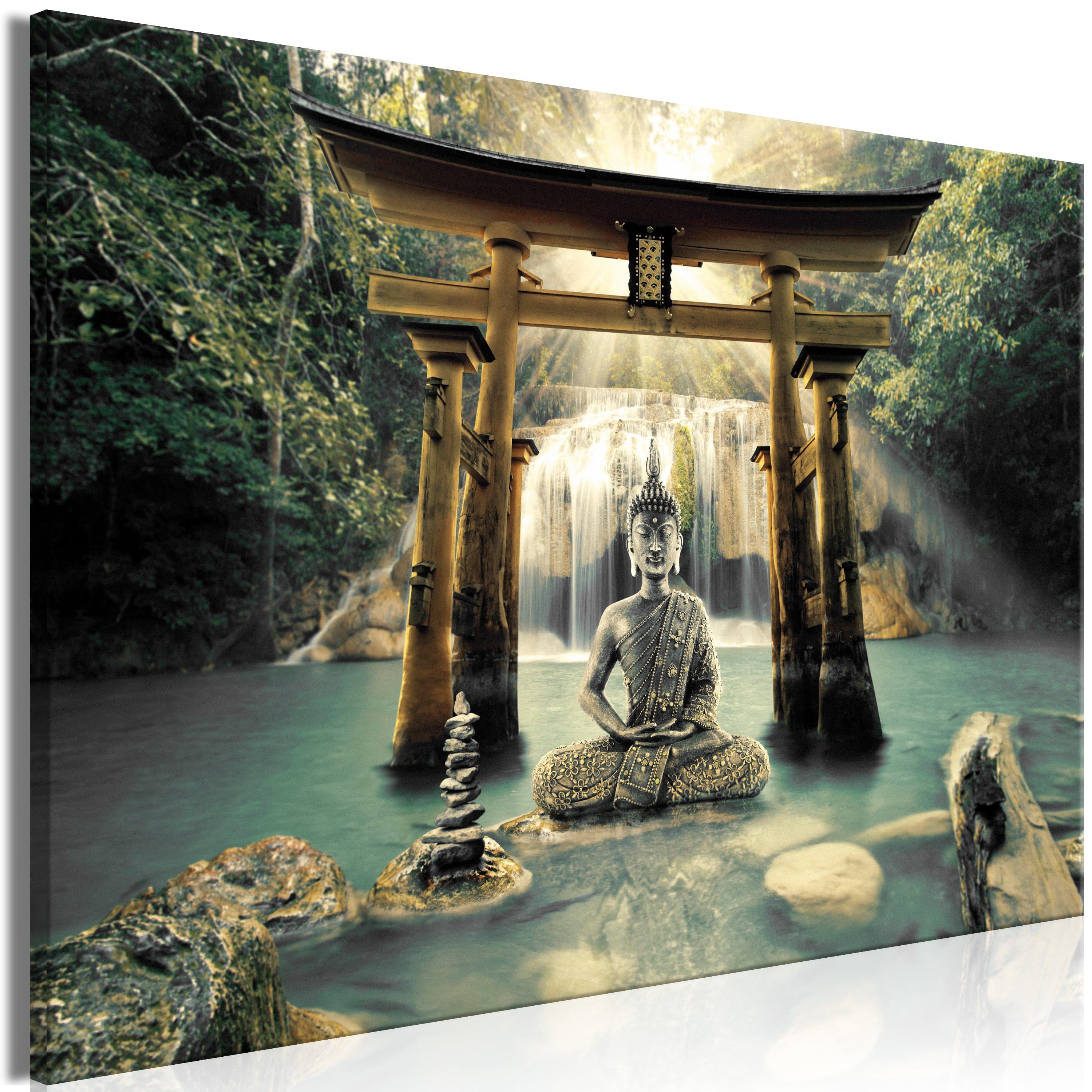 Glezna - Buddha Smile (1 Part) Wide Home Trends