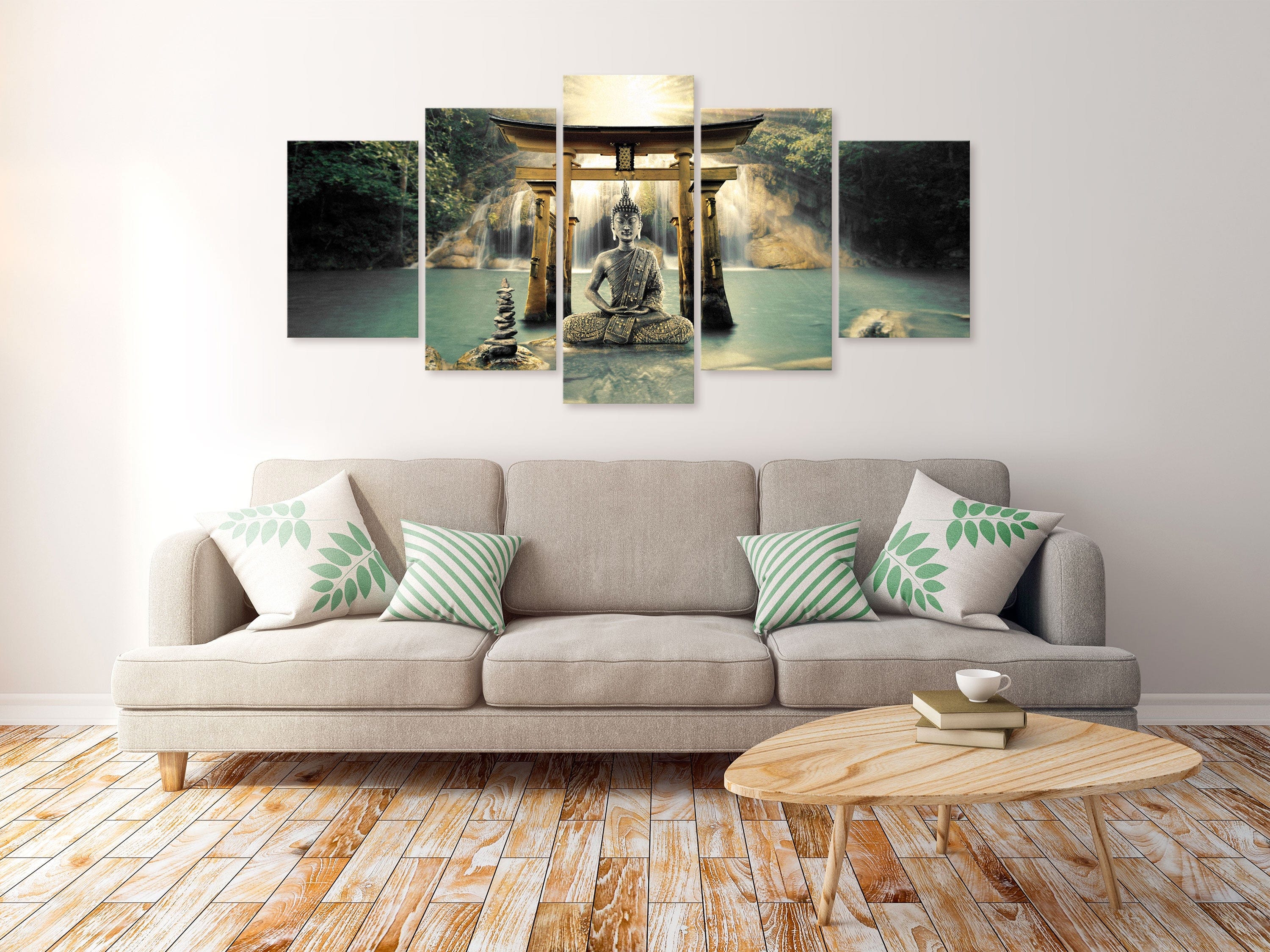 Glezna - Buddha Smile (5 Parts) Wide Home Trends
