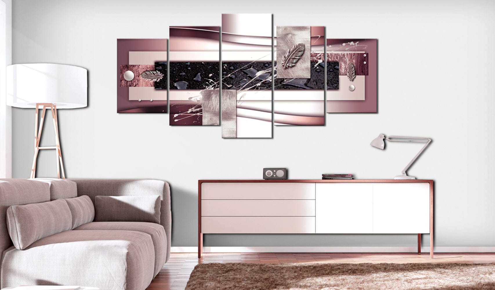 Glezna - Burgundy Harmony Home Trends