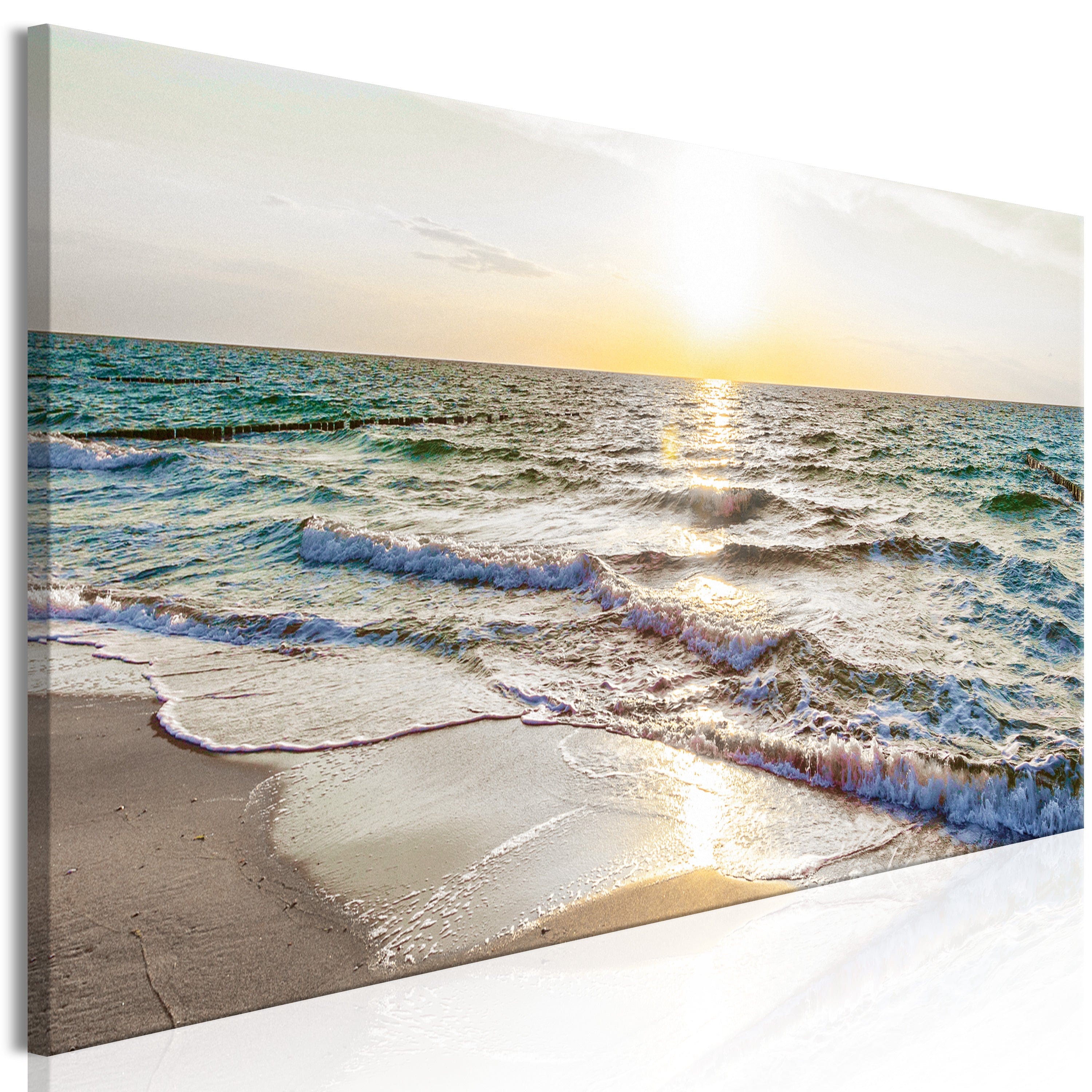 Glezna - Calm Waves (1 Part) Narrow Grey Home Trends