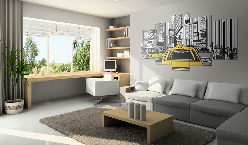 Glezna - Cartoon taxi Home Trends