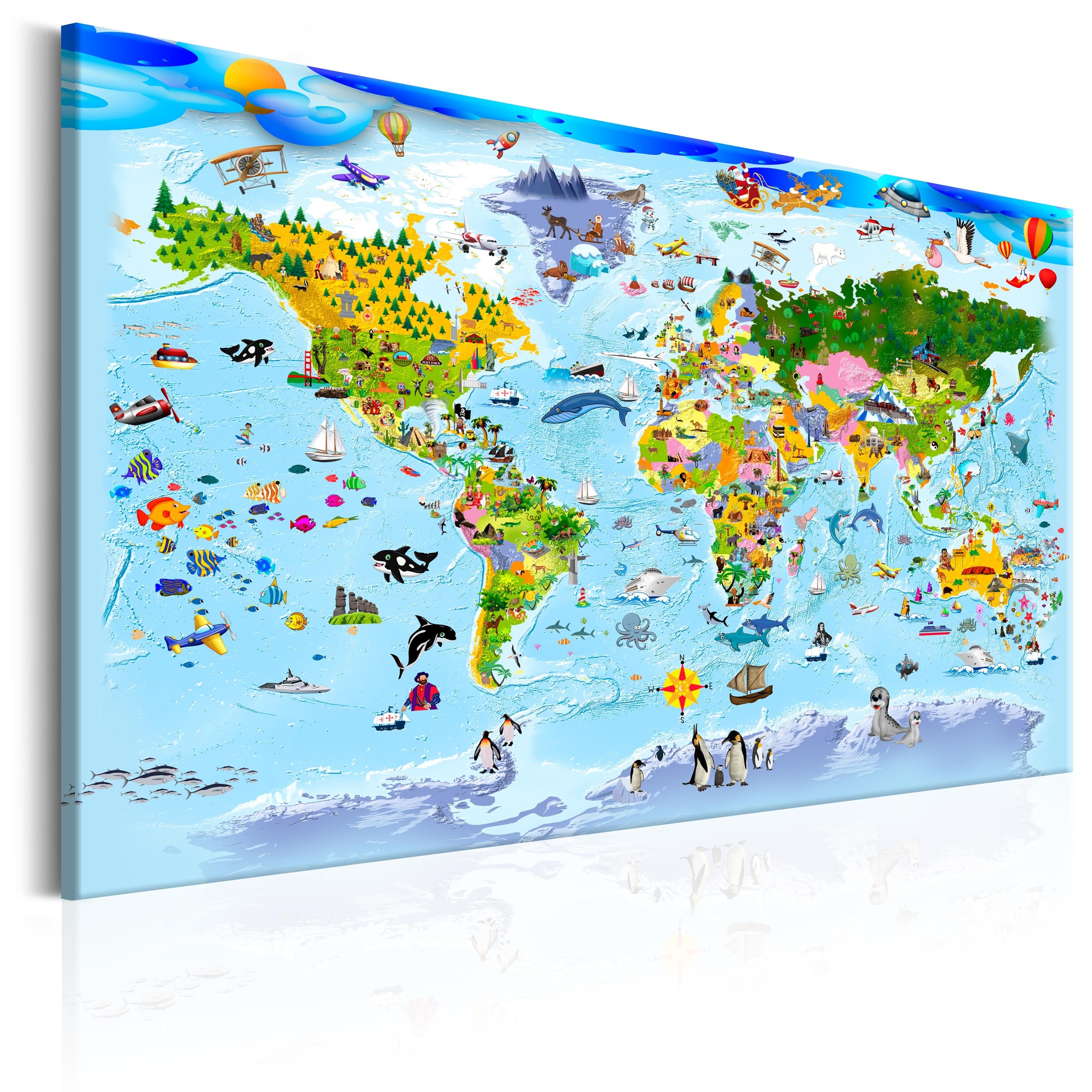 Glezna - Children's Map_ Colourful Travels Home Trends