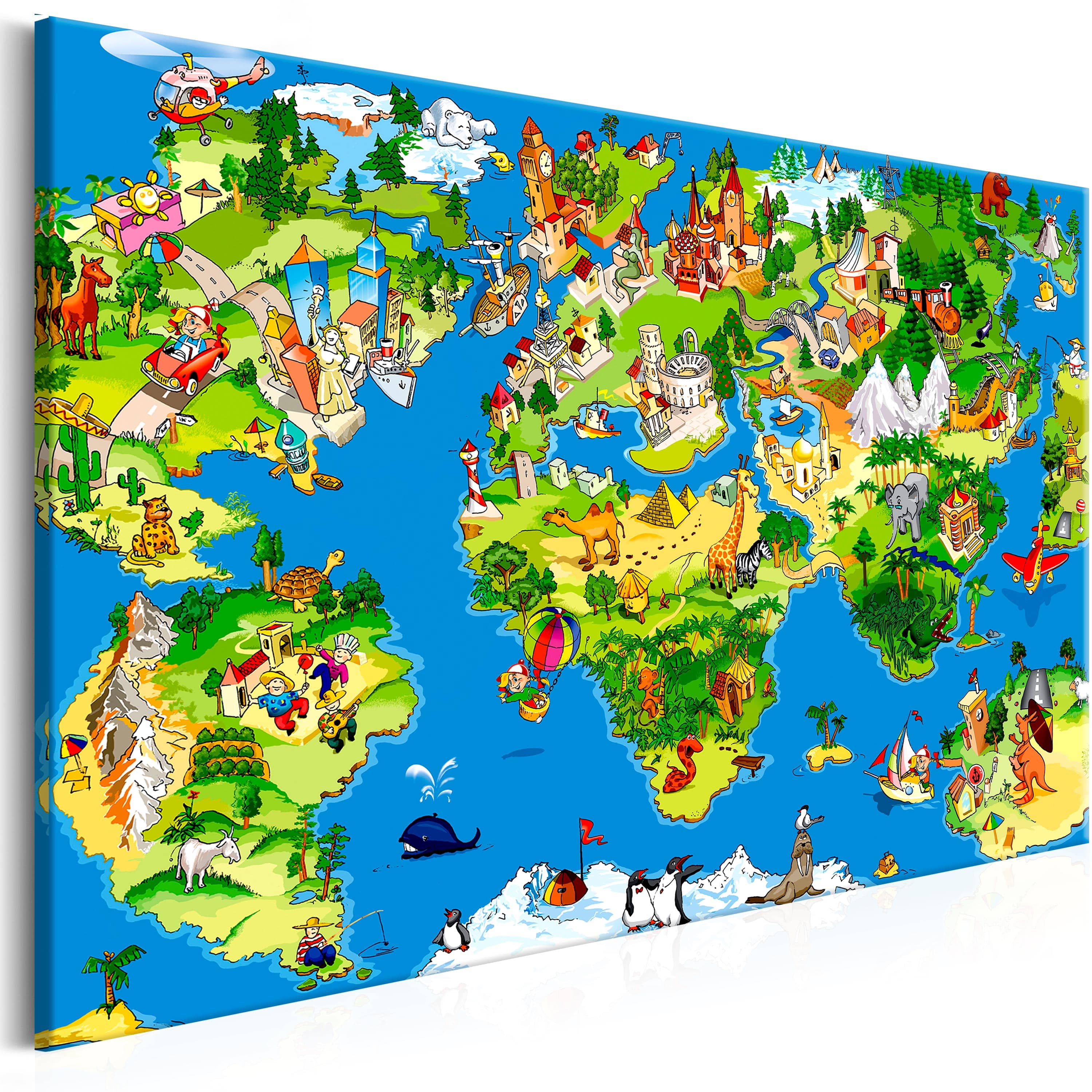 Glezna - Children's Map (1 Part) Wide Home Trends