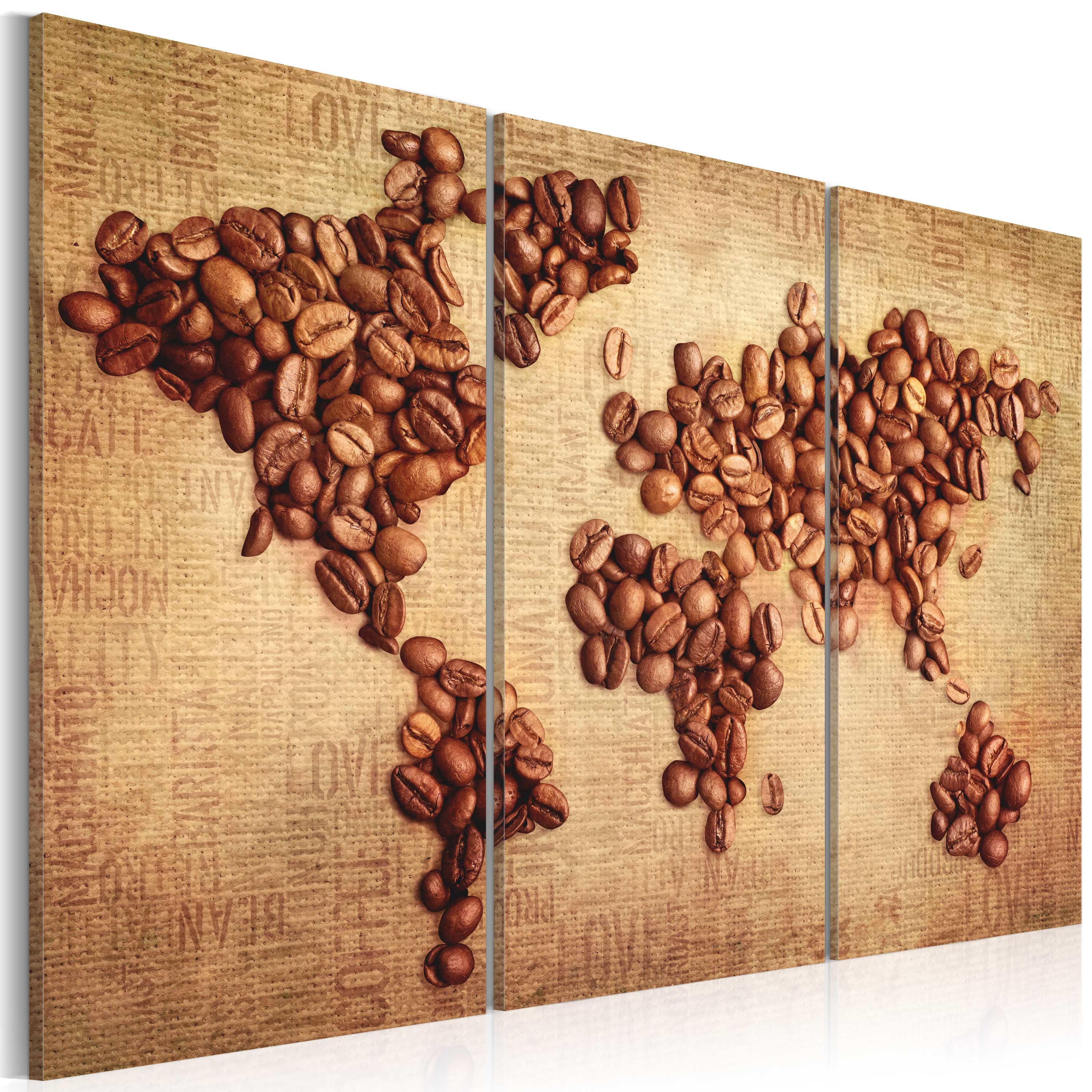 Glezna - Coffee from around the world - triptych Home Trends