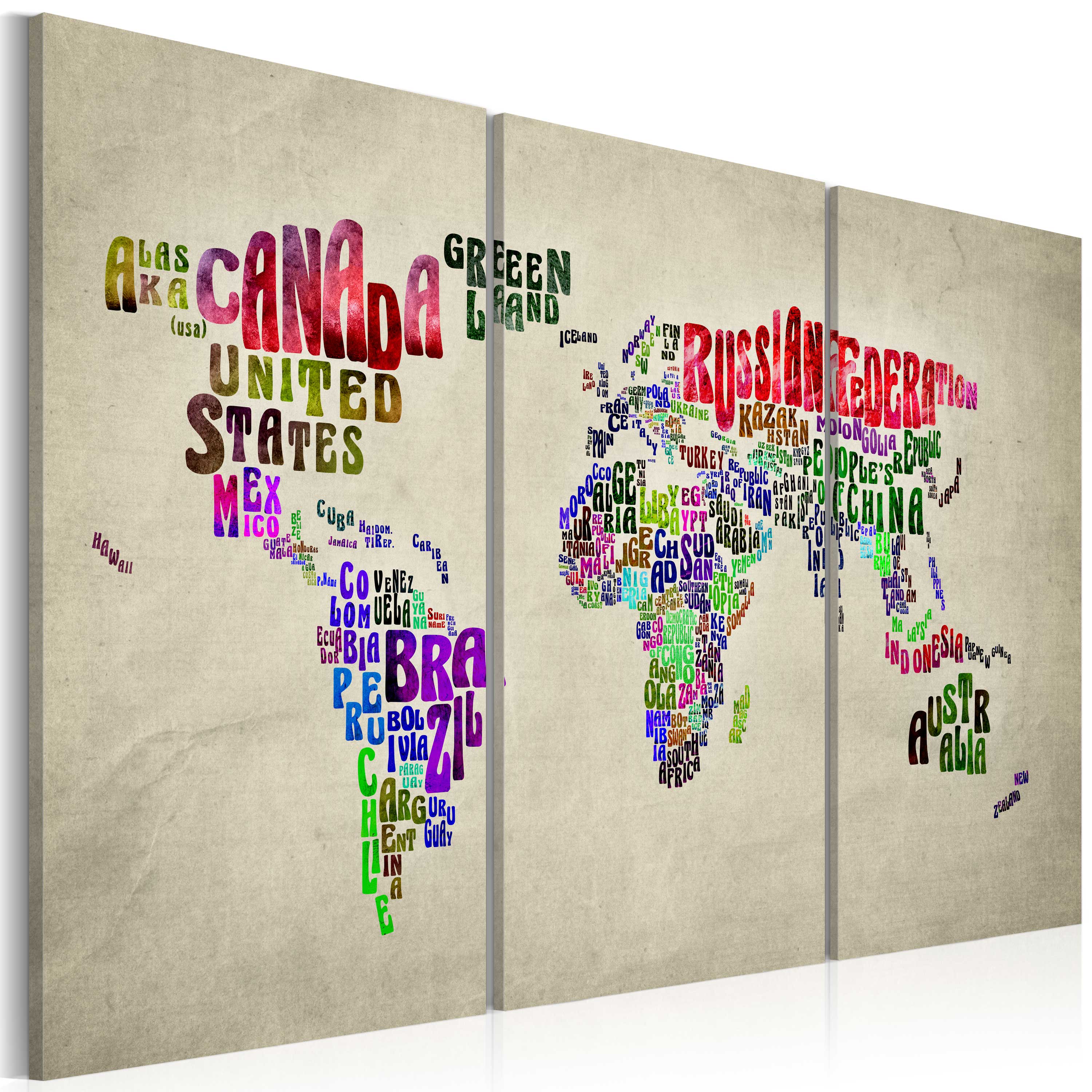 Glezna - Colorful countries - triptych Home Trends