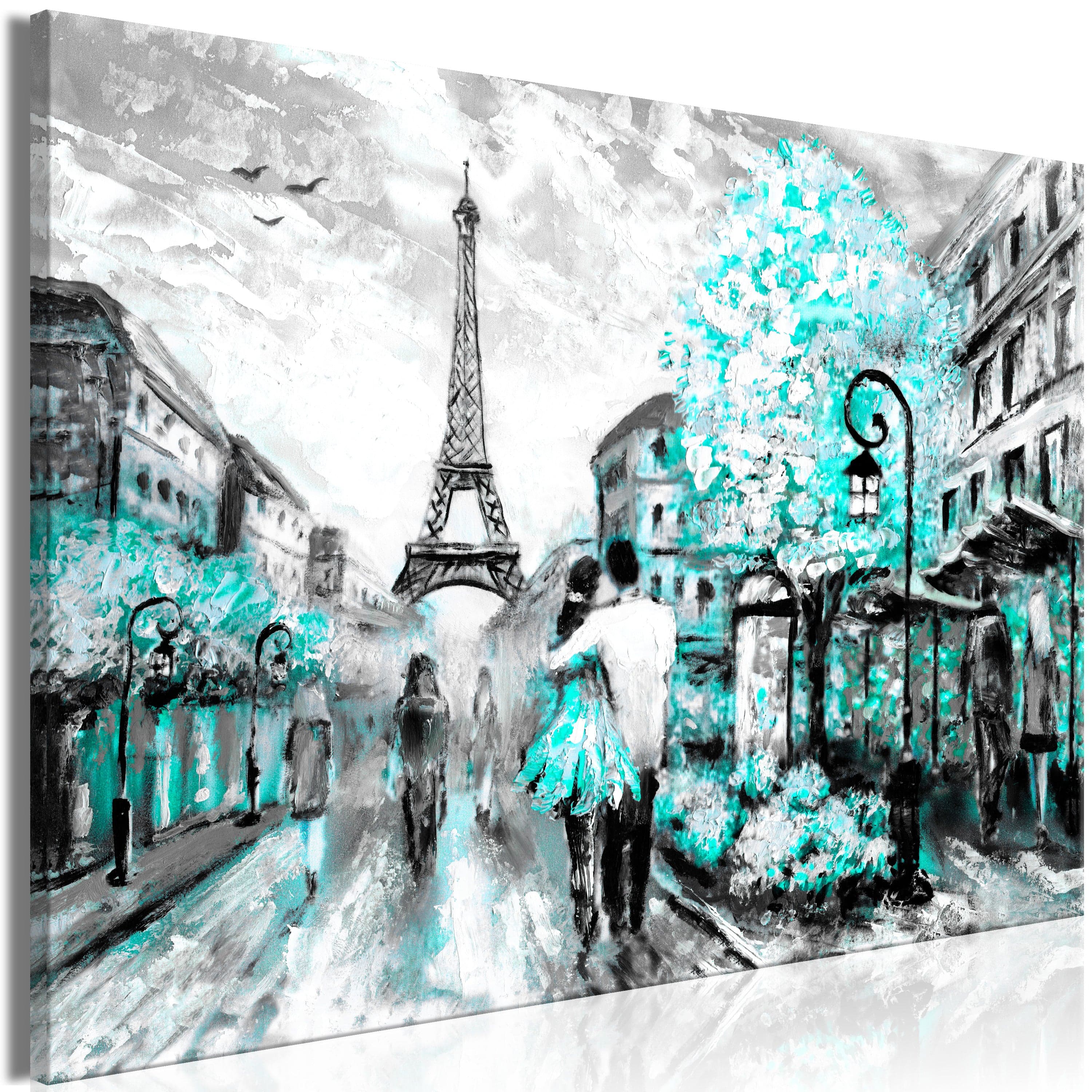Glezna - Colourful Rendez-Vous (1 Part) Wide Turquoise Home Trends