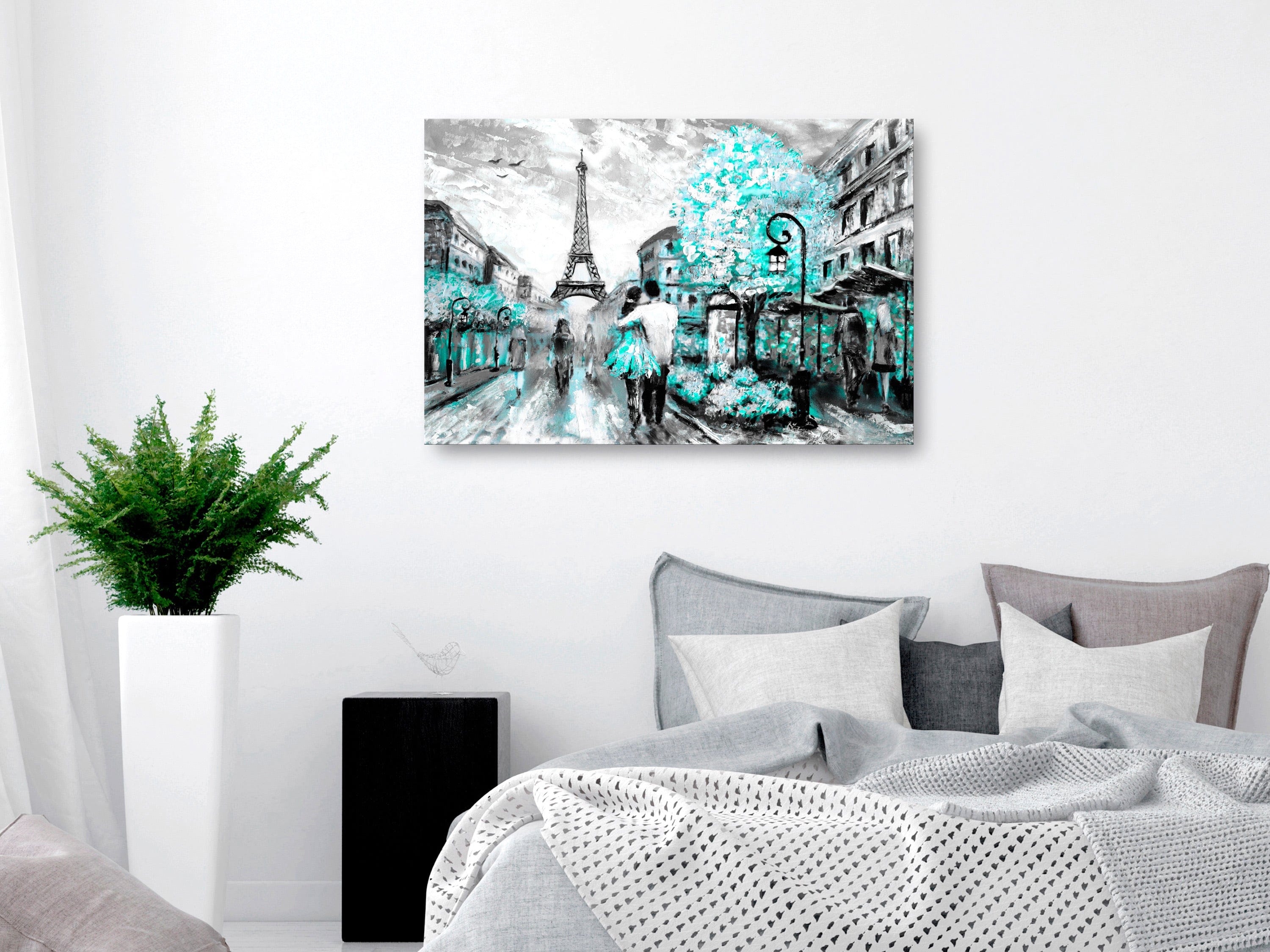 Glezna - Colourful Rendez-Vous (1 Part) Wide Turquoise Home Trends