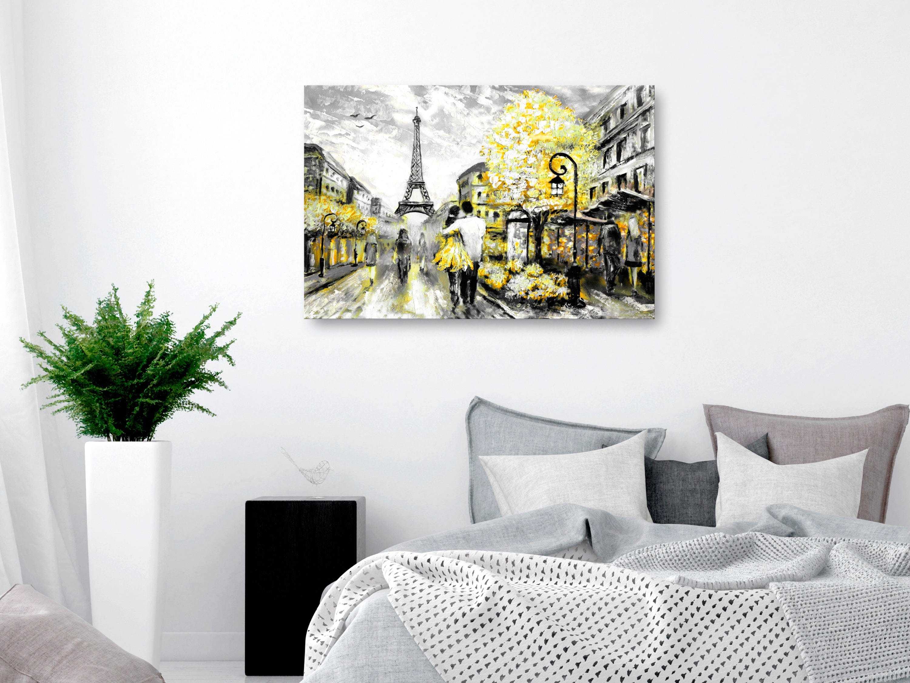 Glezna - Colourful Rendez-Vous (1 Part) Wide Yellow Home Trends